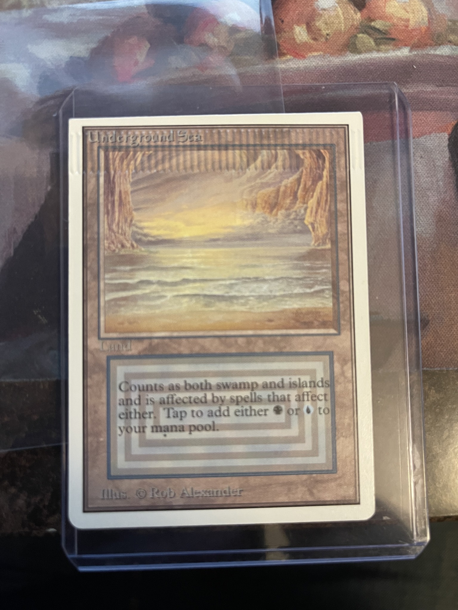 Unlimited Underground Seas with painted Japanese text and black