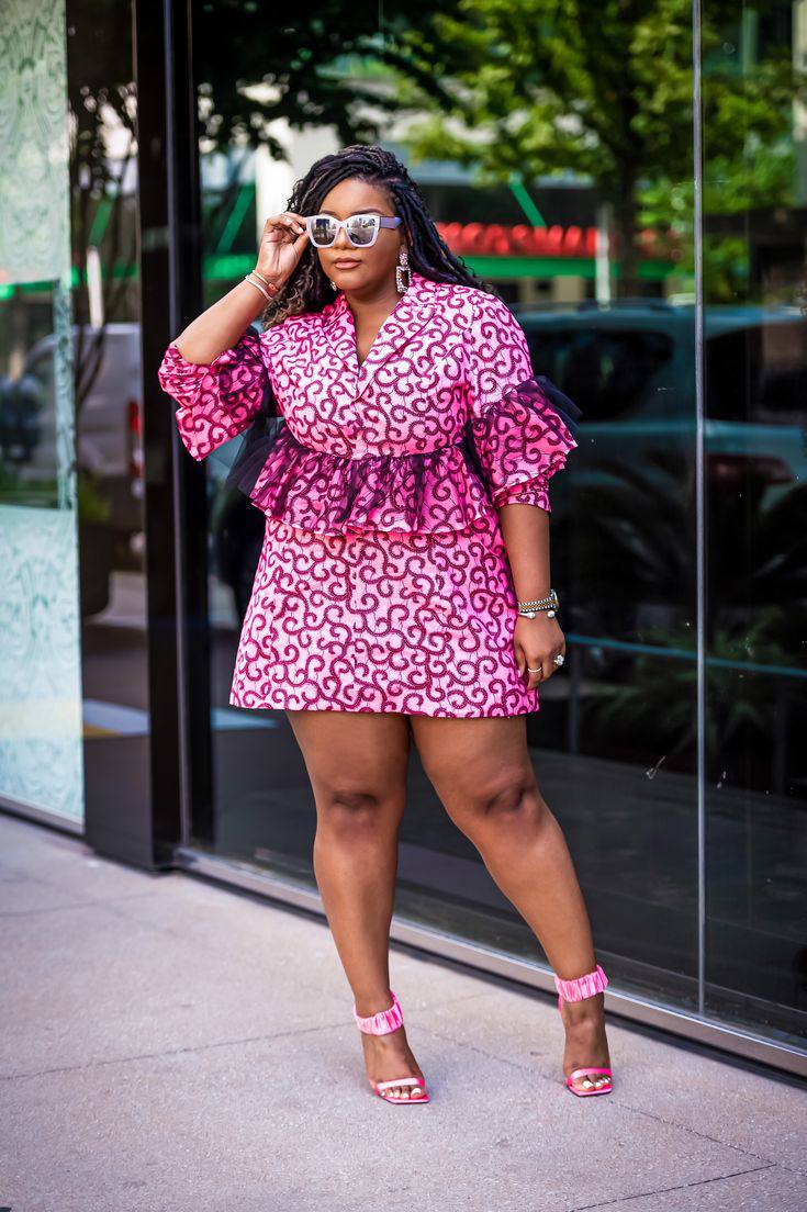short dress for chubby ladies Ankara gown styles carryover_u24