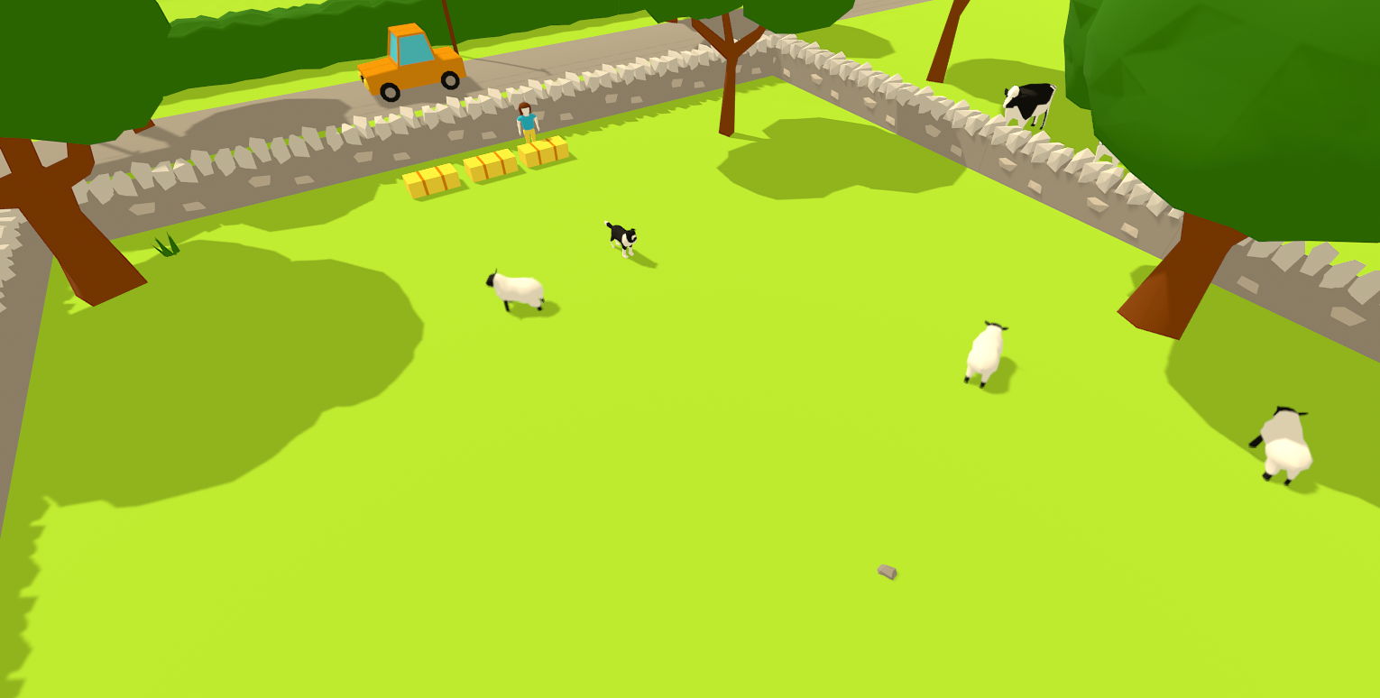 Sheep Game - This screen shot is taken from Unity, the...
