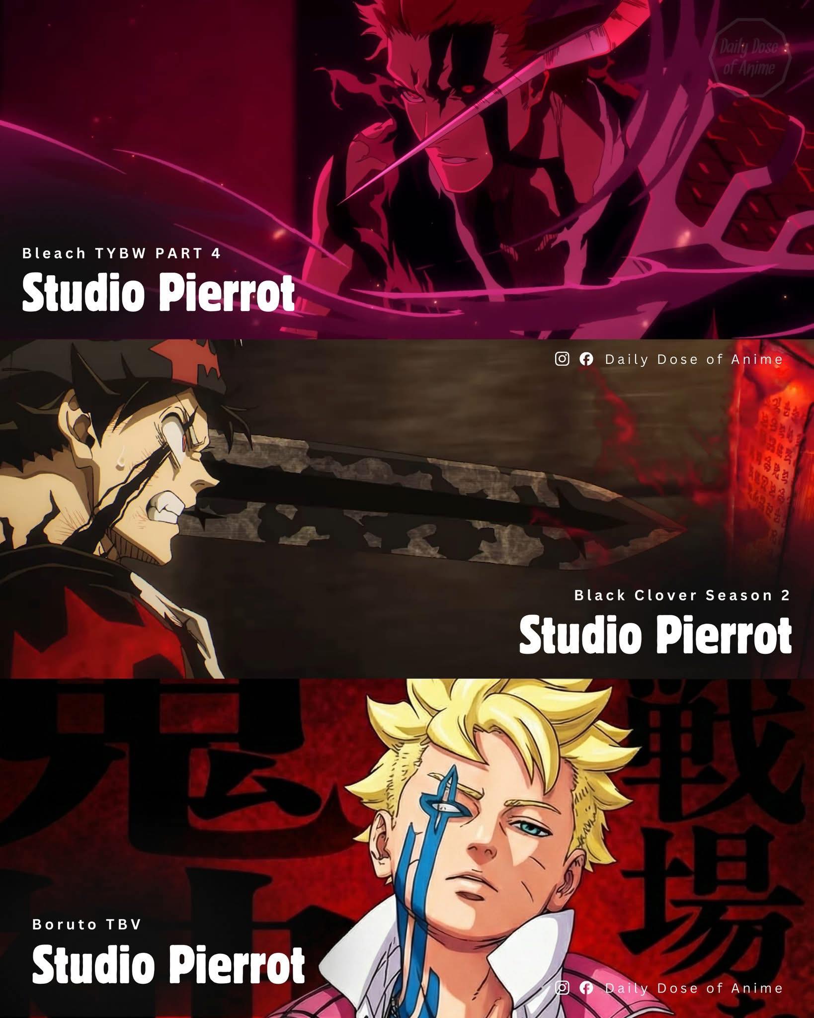 Studio Pierrot's upcoming anime projects
