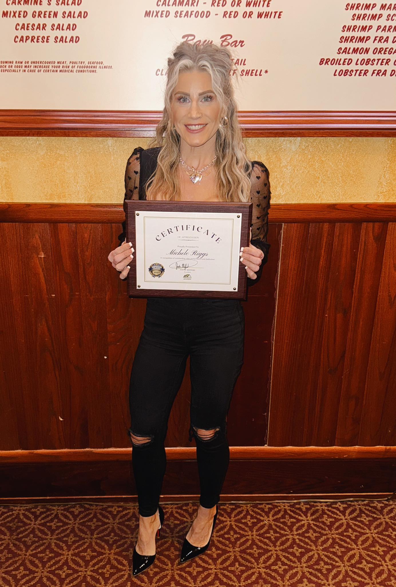 Michele Riggs - Holding this plaque feels heavier than it... | Facebook
