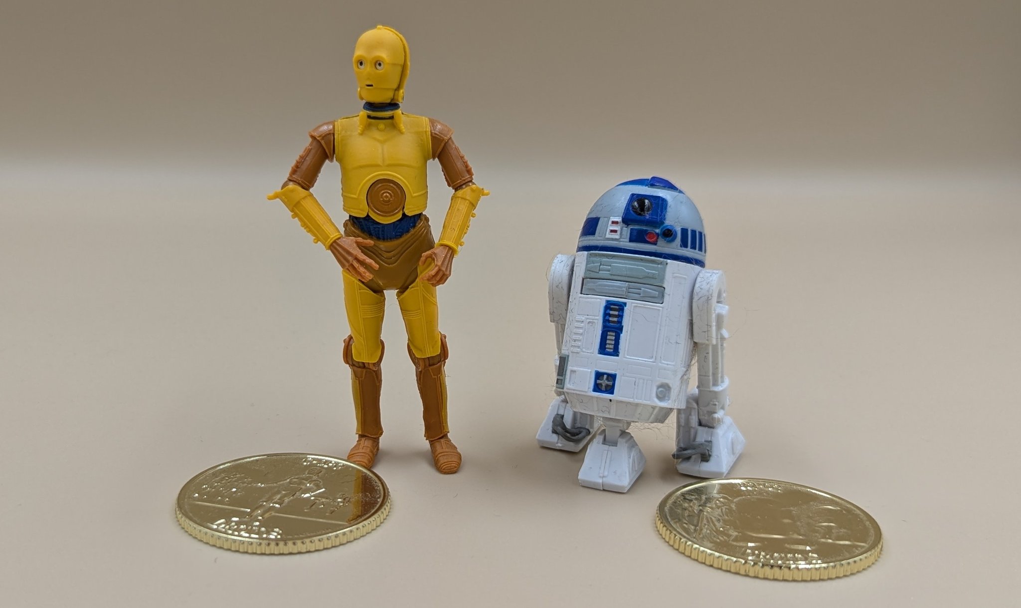 Collection of R2-D2 and C-3PO Figures from 1977 to 2024