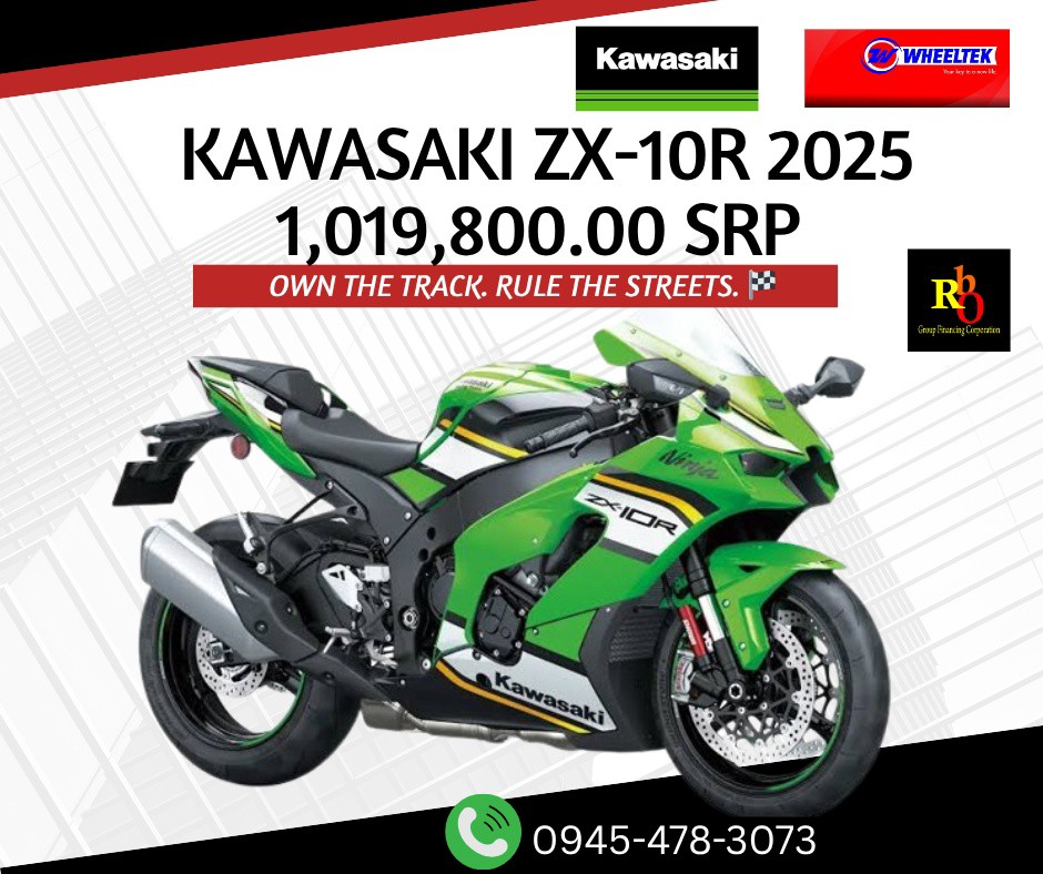 Feel the adrenaline rush with the Kawasaki Ninja ZX-10R