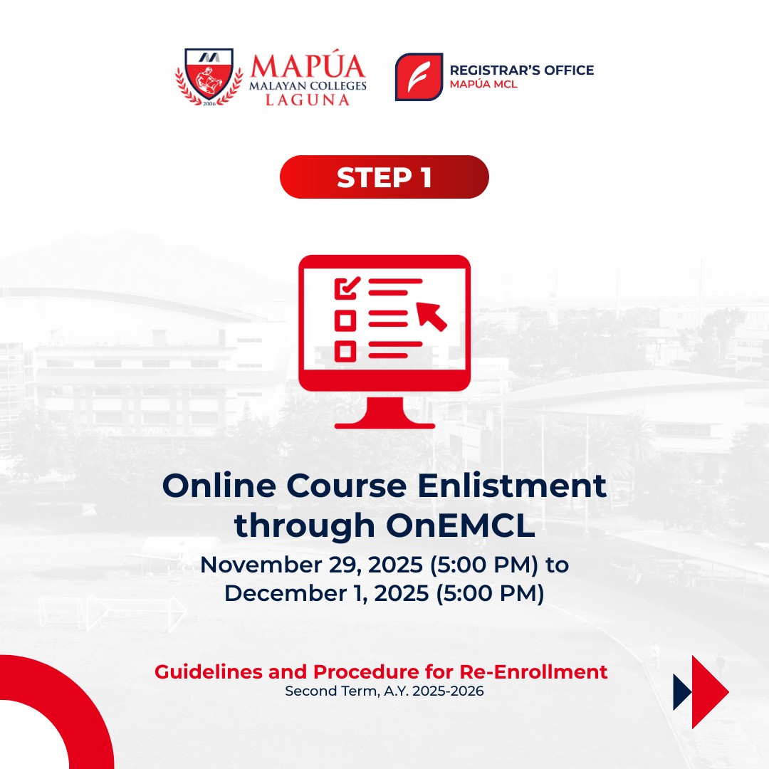 Are you all set for the... - Mapúa Malayan Colleges Laguna | Facebook