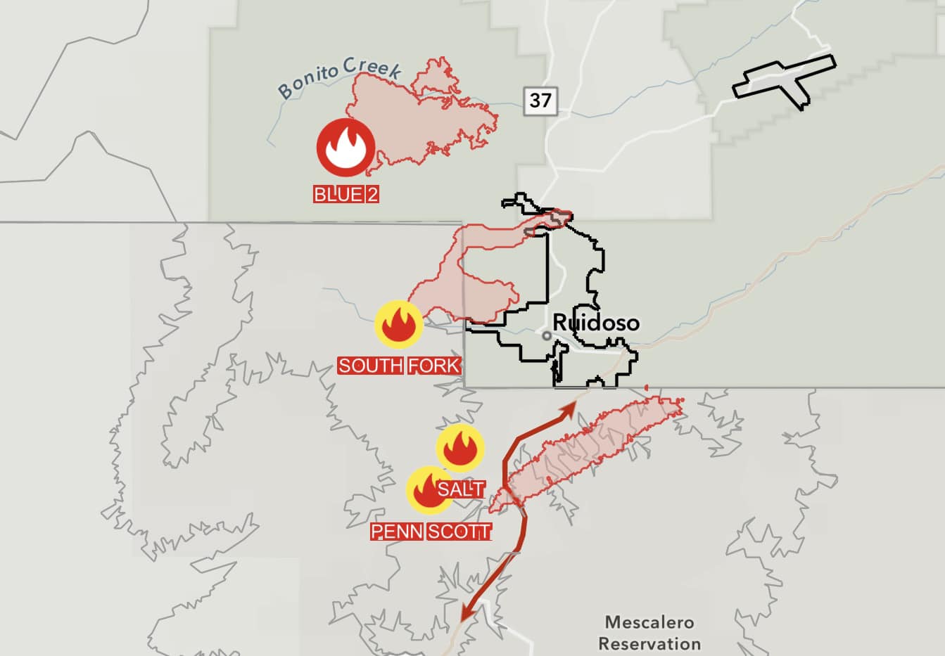 Maria - Here is a look at the wildfires affecting New Mexico this ...