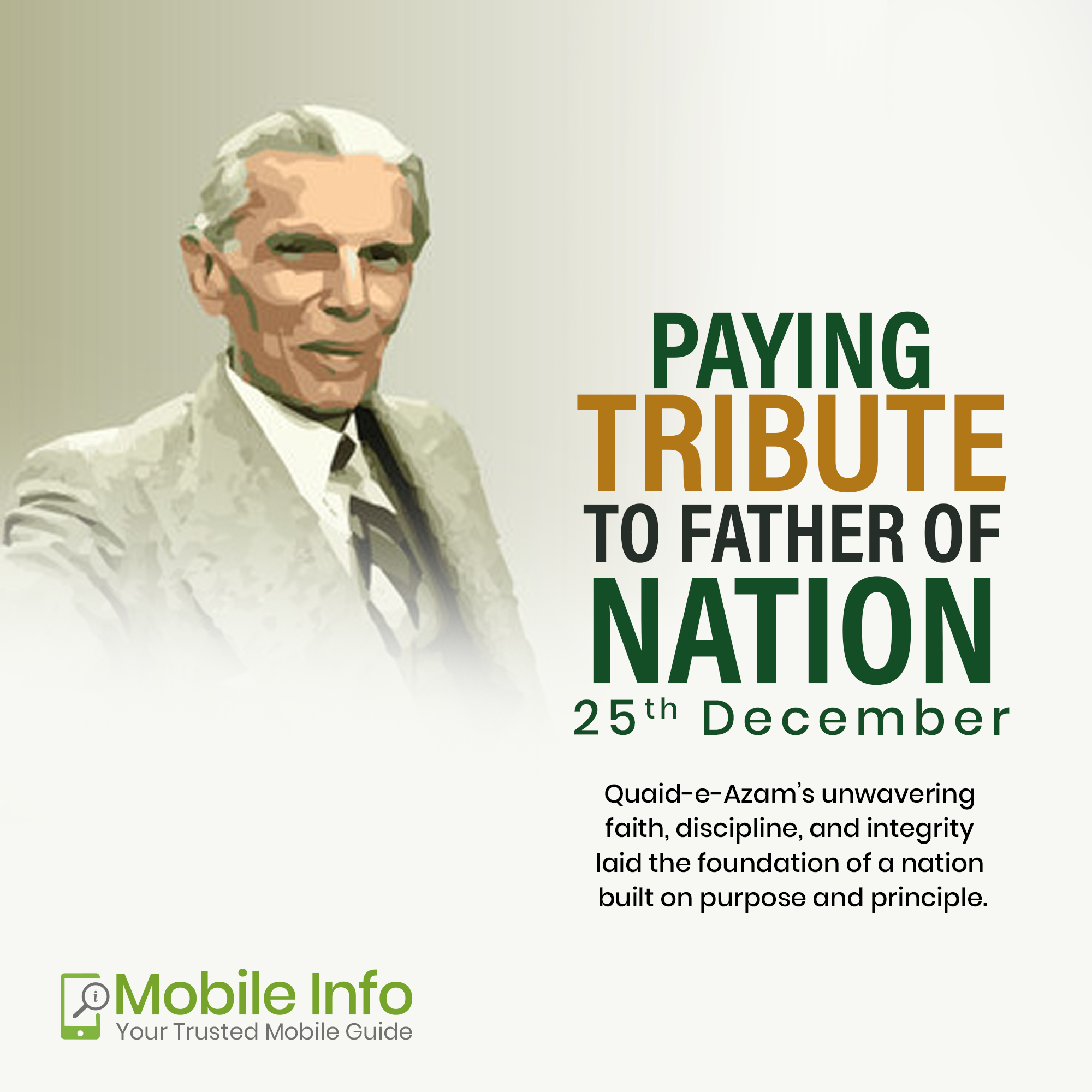 Mobileinfo - Mobile Info proudly remembers Quaid-e-Azam Muhammad Ali ...
