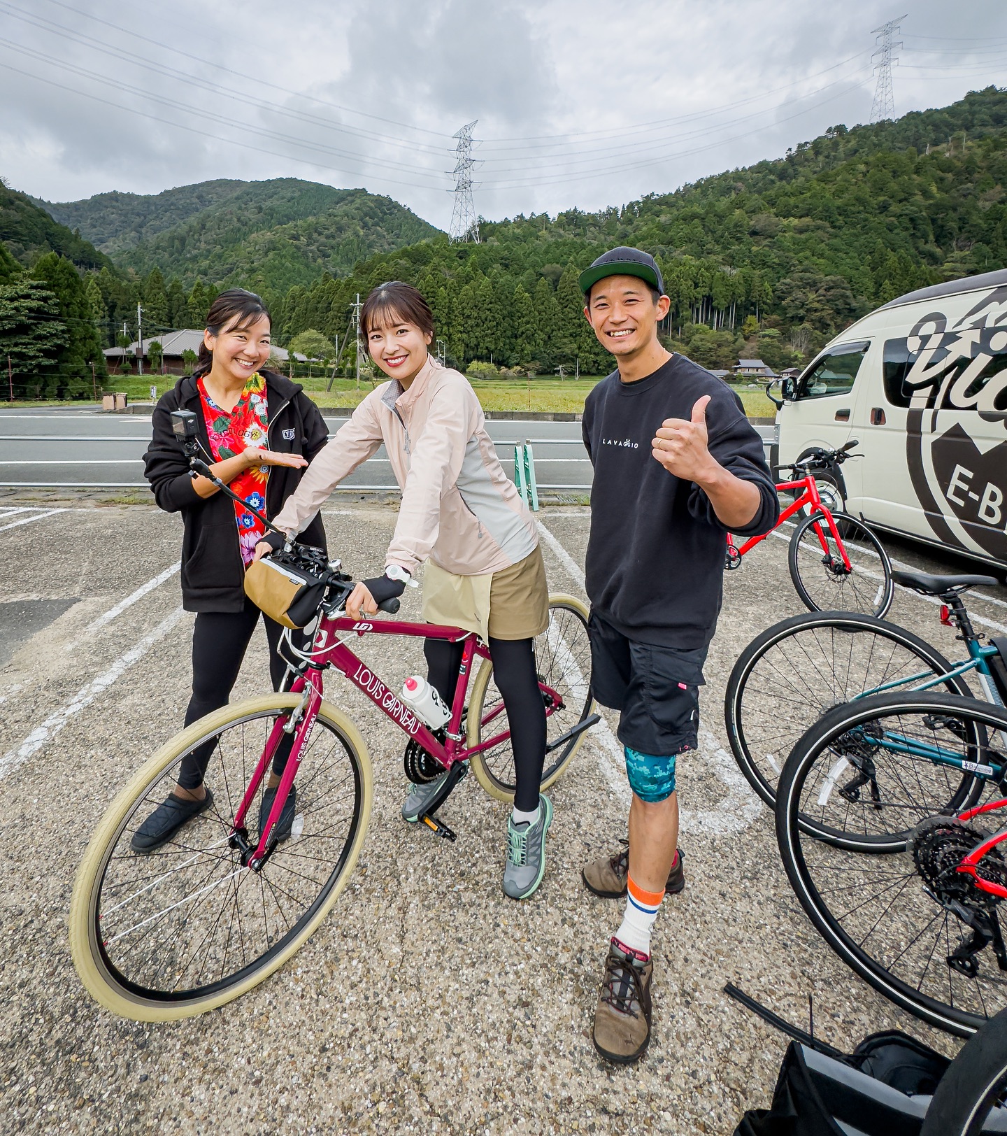 今日もMBSさんのよんチャンTVの自転車旅の撮影に来ております