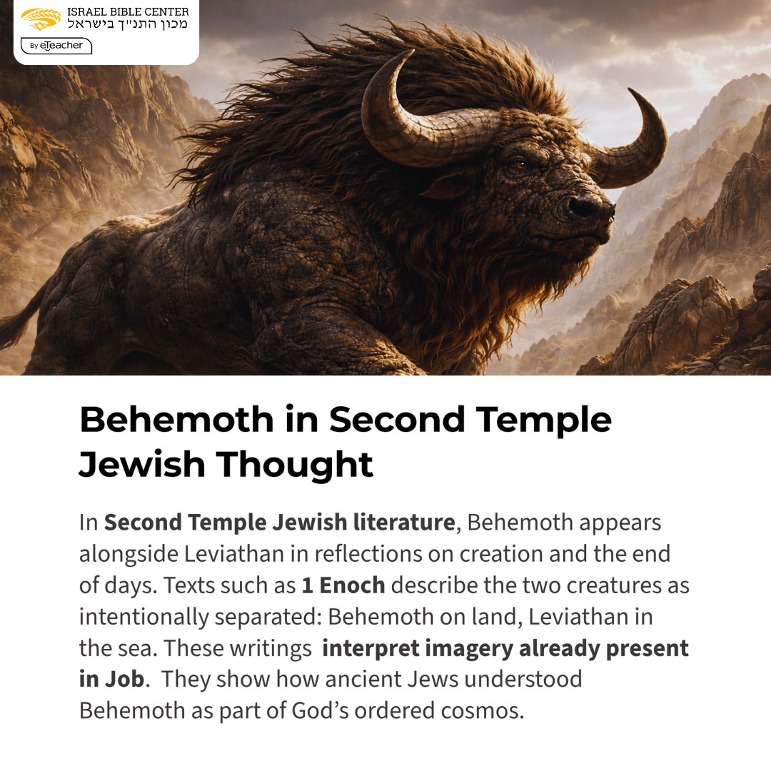 Behemoth is a named creature in the... - Israel Bible Center | Facebook