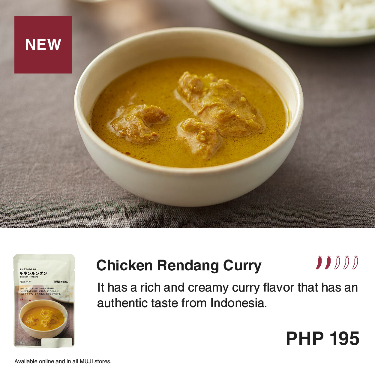 Try our NEW MUJI Chicken Rendang Curry,... - MUJI Philippines