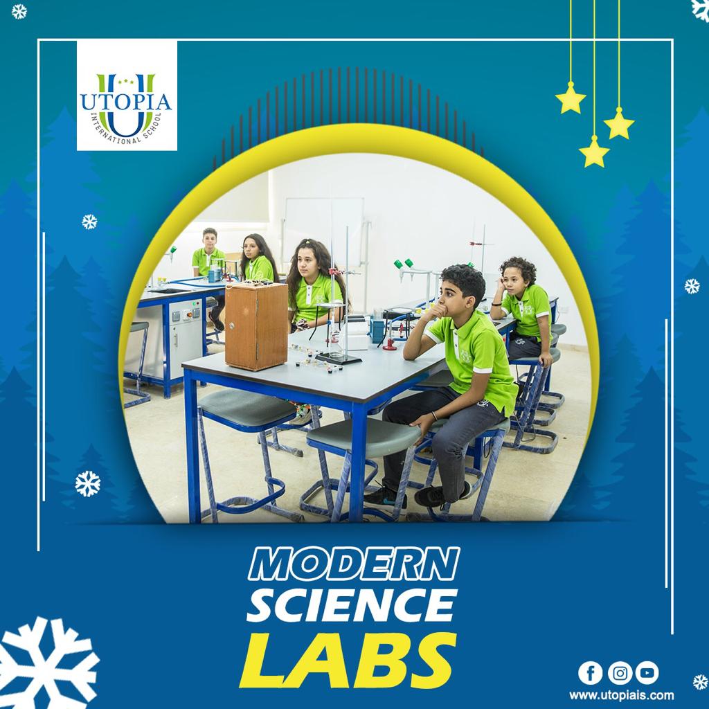 The science labs are fitted... - Utopia International School