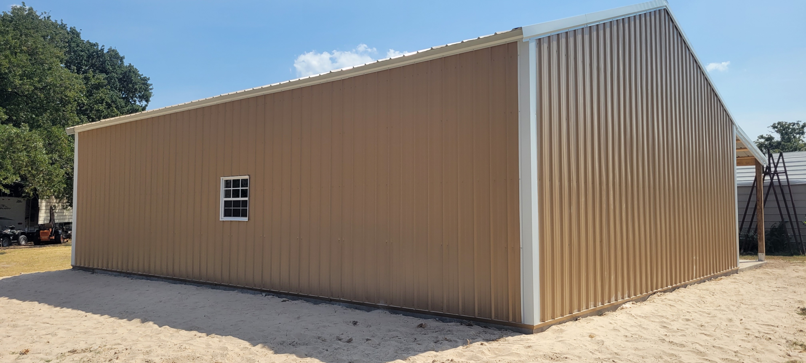 30x40 open span pole barn!... - Texwin Metal Buildings