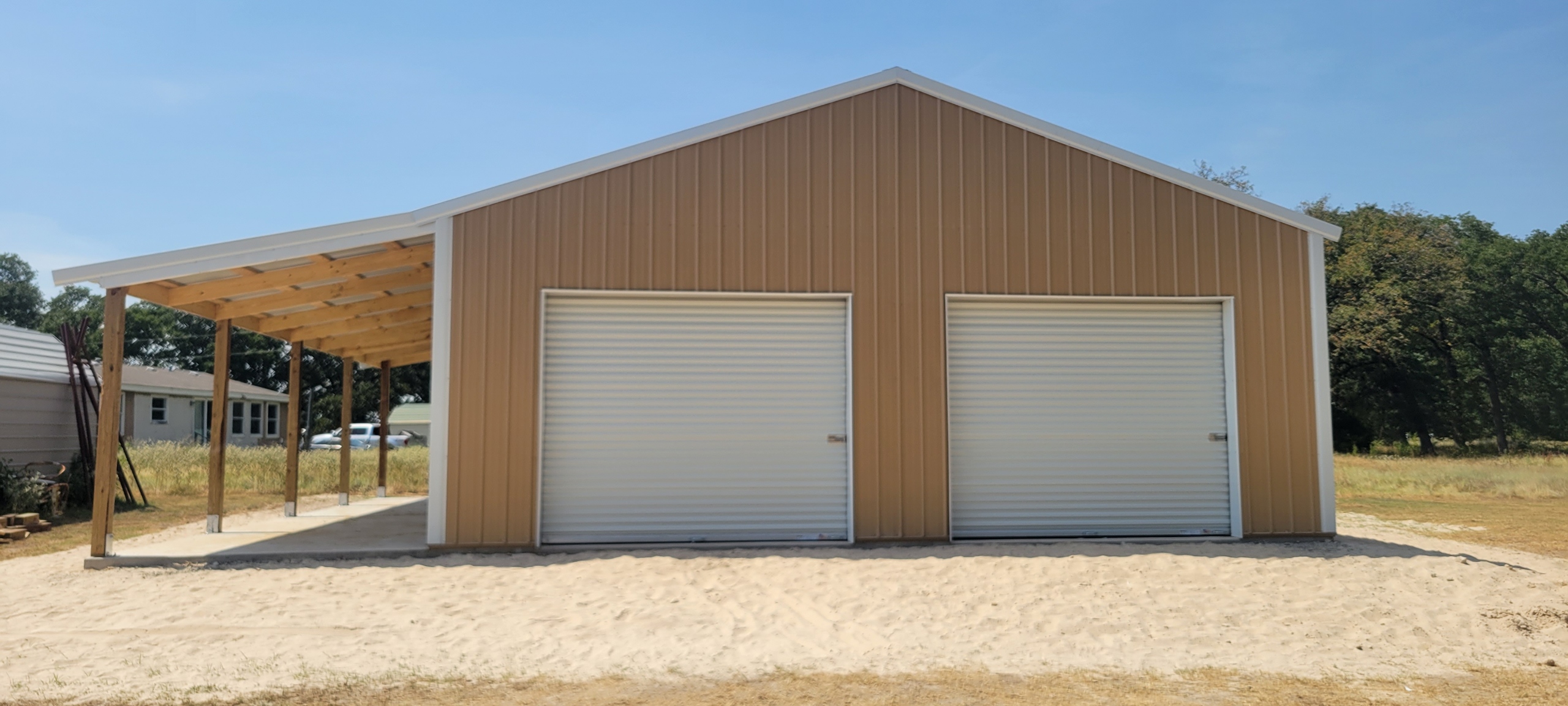 30x40 open span pole barn!... - Texwin Metal Buildings