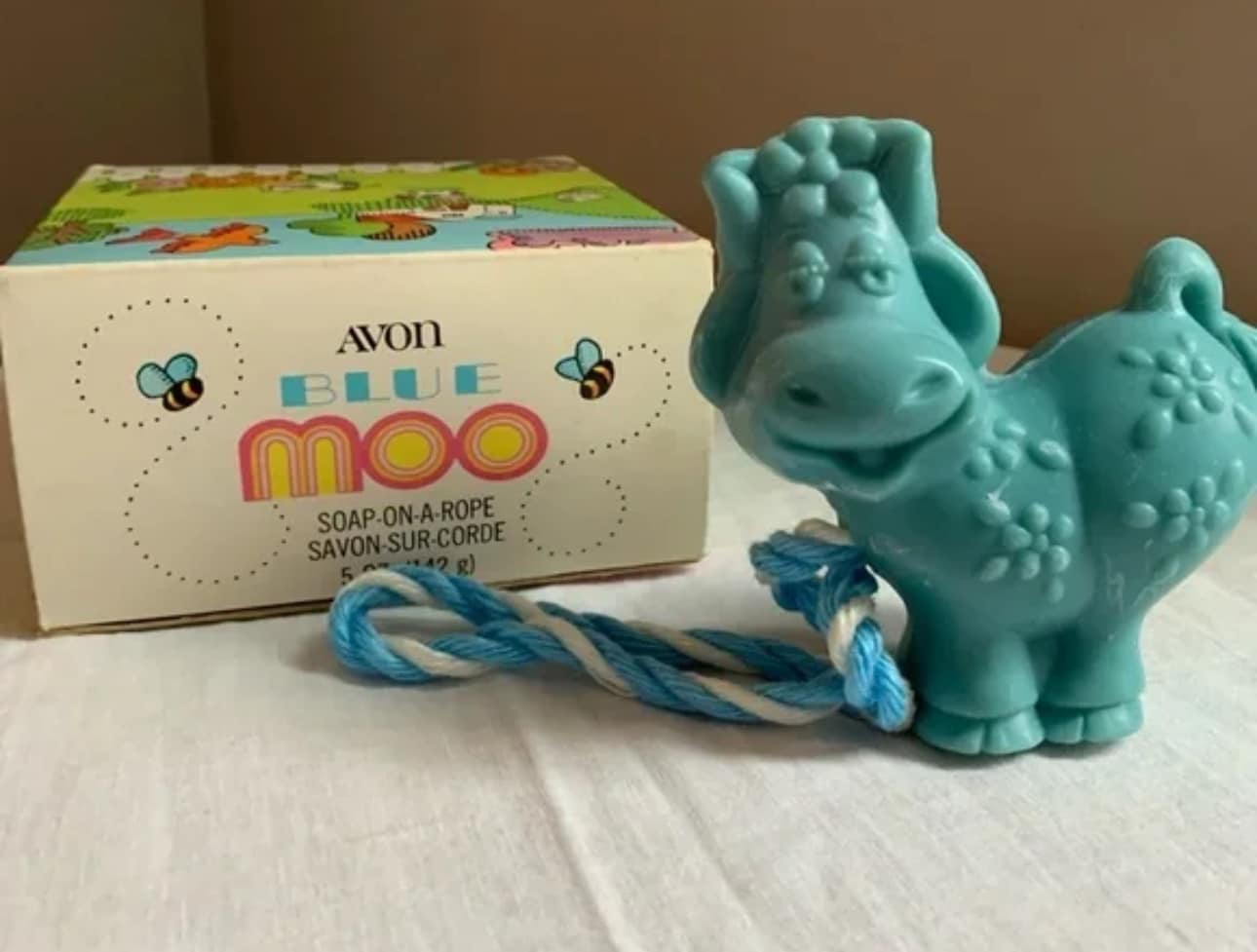 Freddie the Frog soap holder from Avon. I still have mine in the 