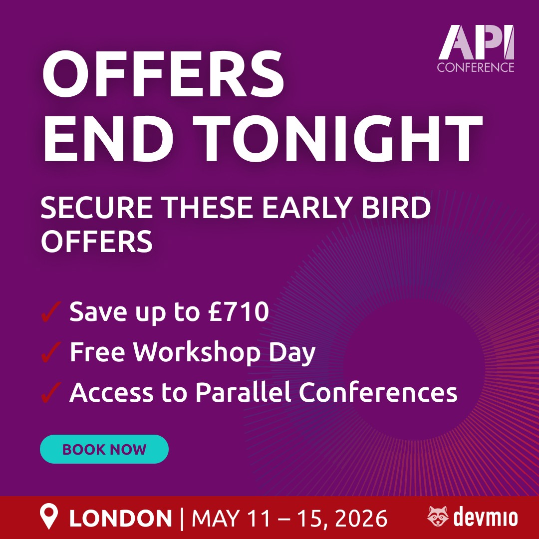 API Conference - ⏰ Early Bird ends TONIGHT – don’t miss... | Facebook