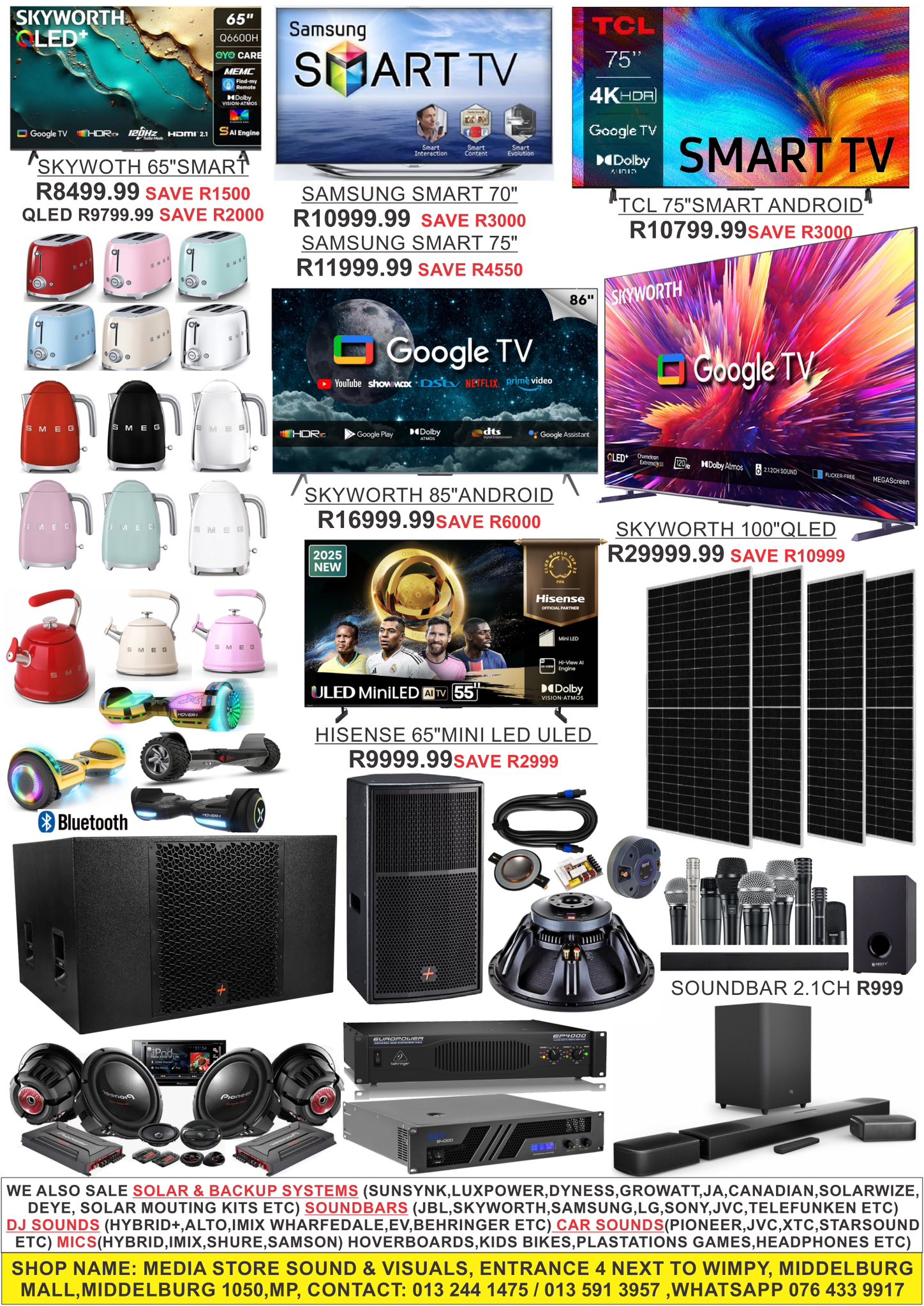 Media store sound & visual - Middelburg mall,1050,mpumalanga