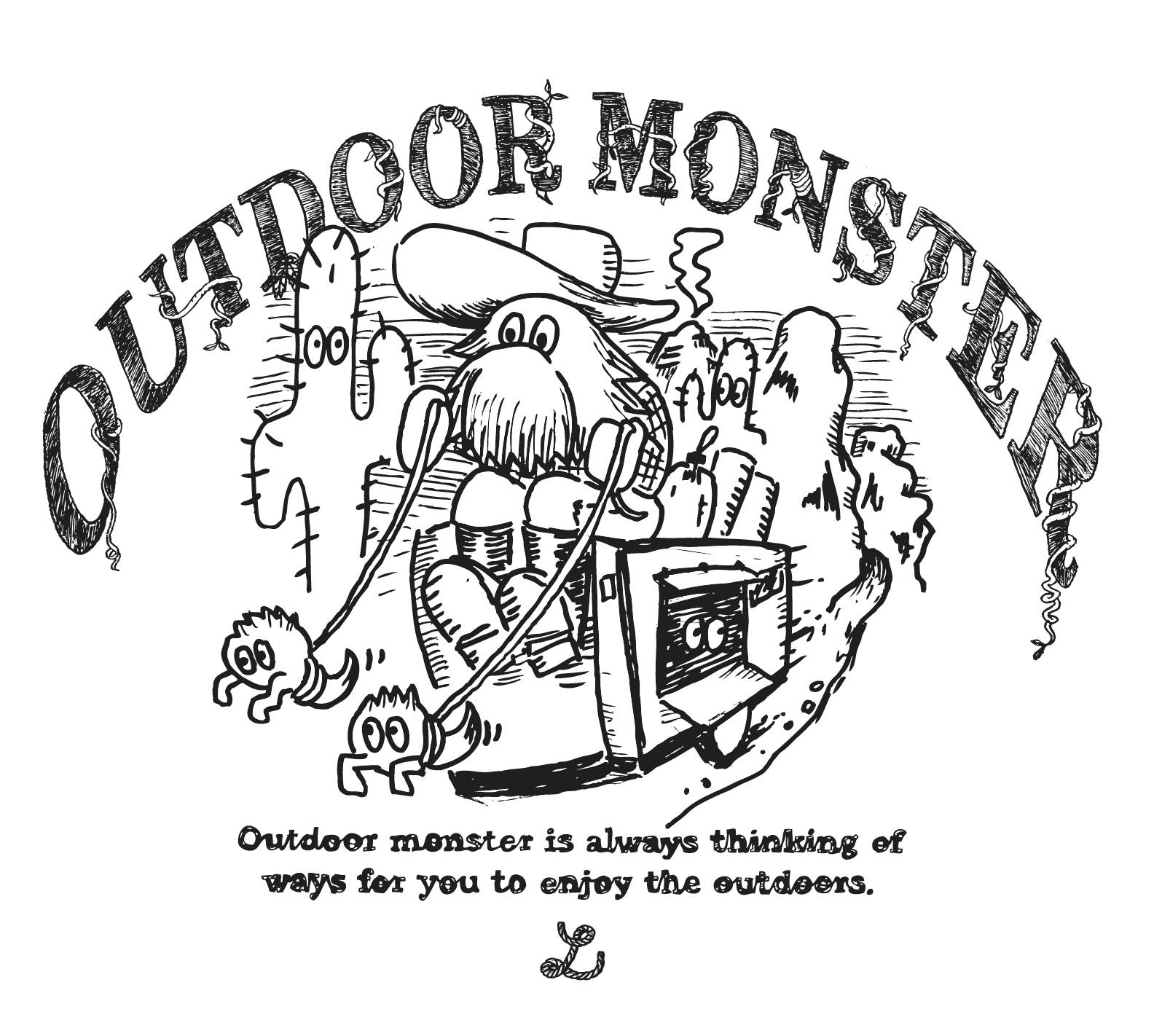 限定】完売品！アウトドアモンスター 色褪せ OUTDOOR MONSTER キャップ