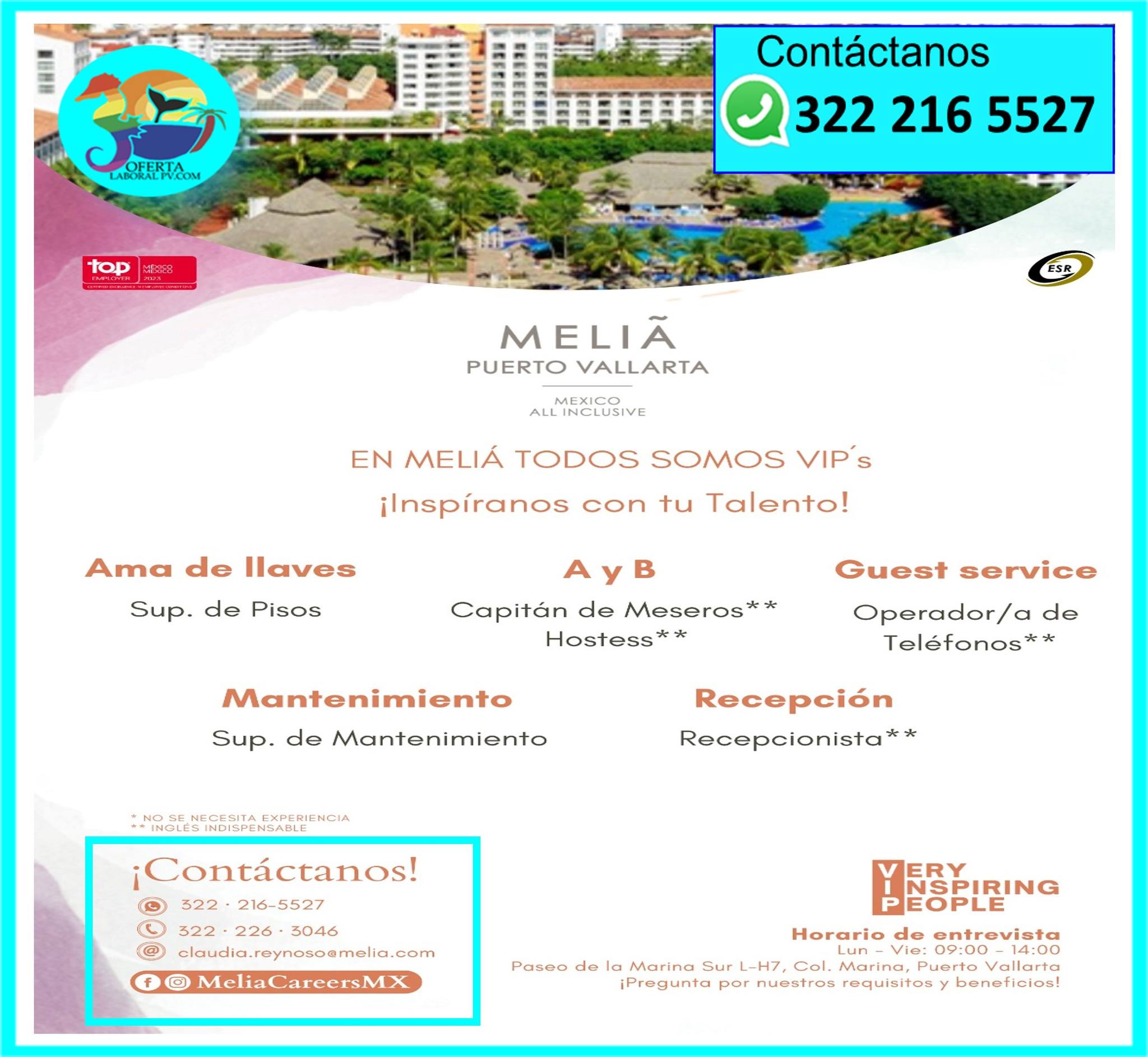 Oferta - HOTEL MELIA En Meliá TODOS somos VIP’s, ¡Inspíranos con tu ...