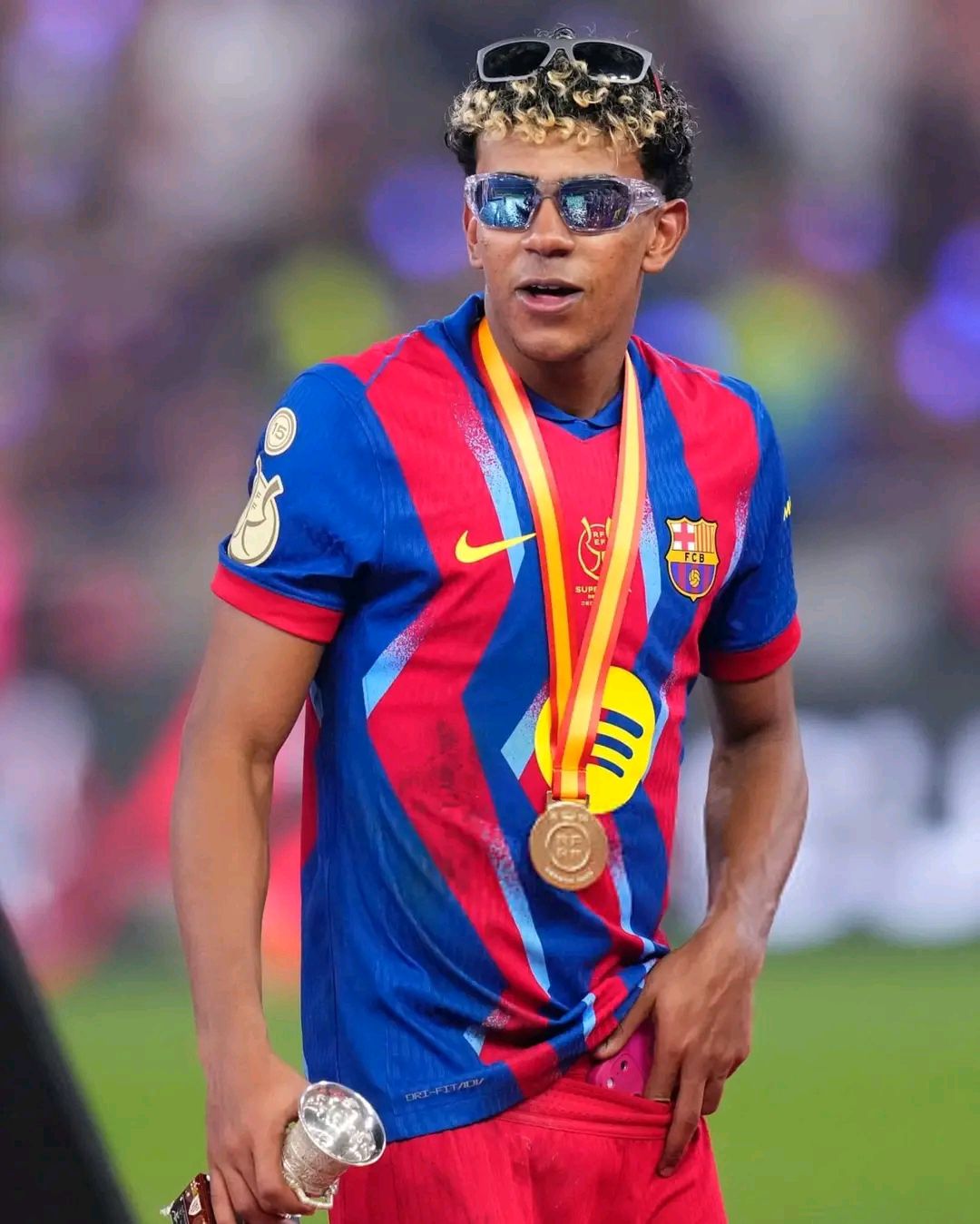 FC Barcelona Lamine Yamal メダル  🔥 Lamine Yamal speaks after the Clásico final 🔥 🗣️ “I'm very