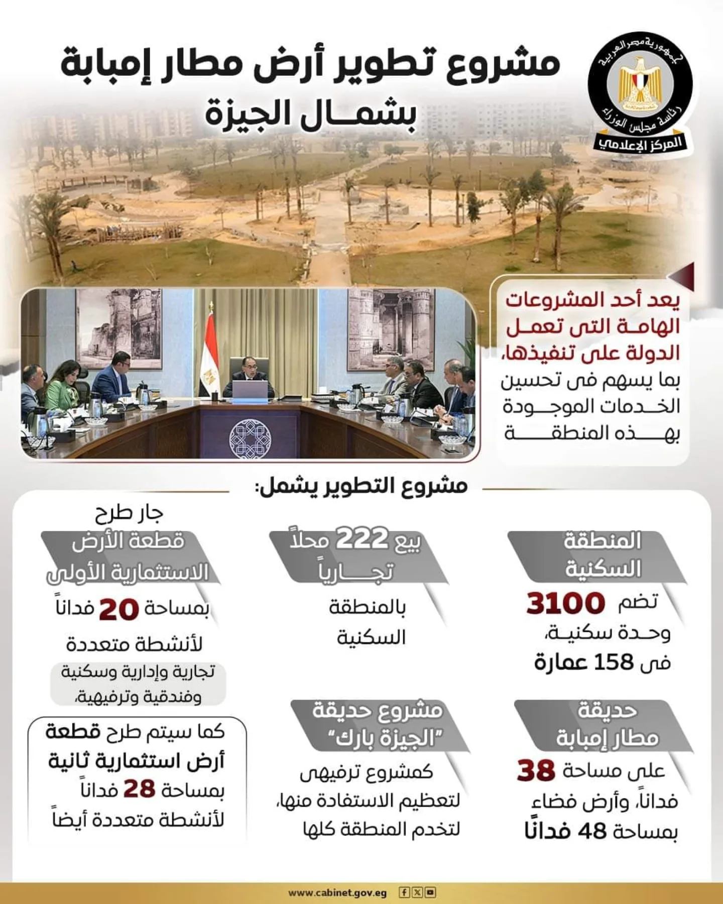 الصفحة - مشروع تطوير أرض مطار إمبابة بشمال الجيزة.. نقلة نوعية في ...