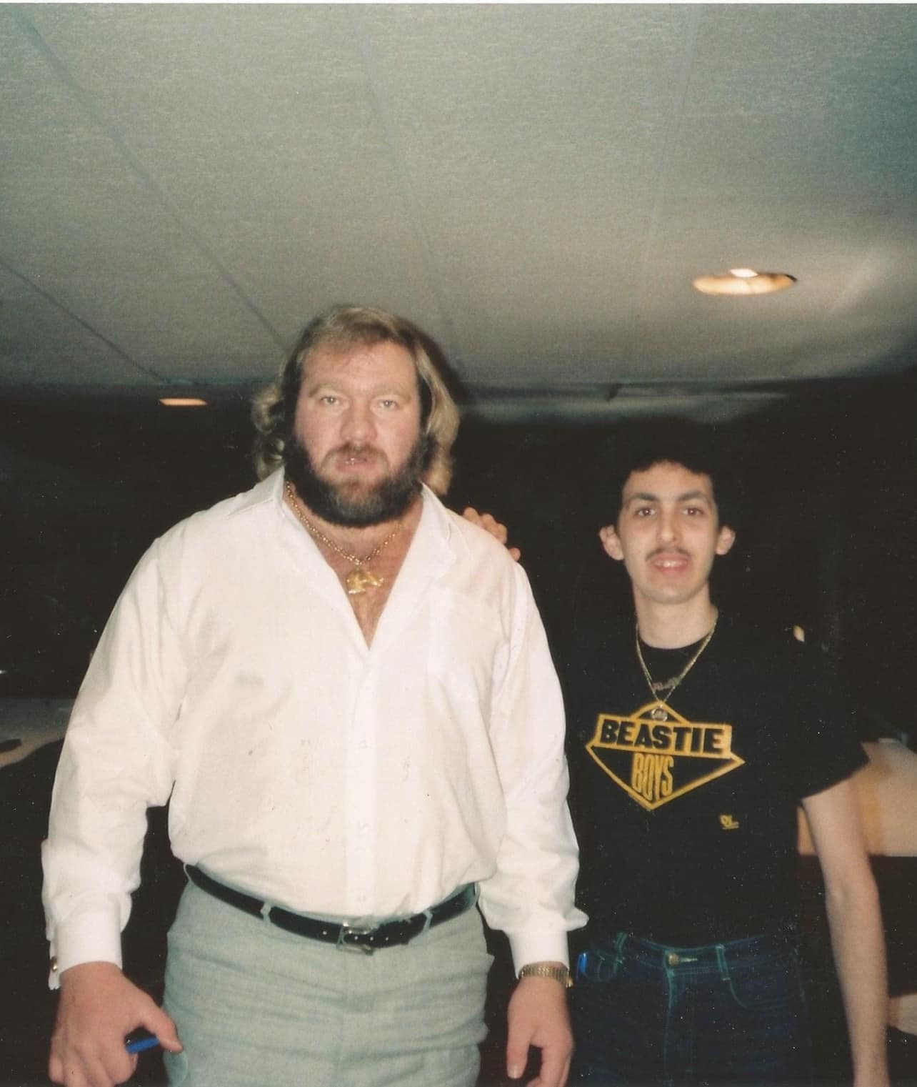 Myself with Big John Studd, taken in 1985. He was a very nice guy