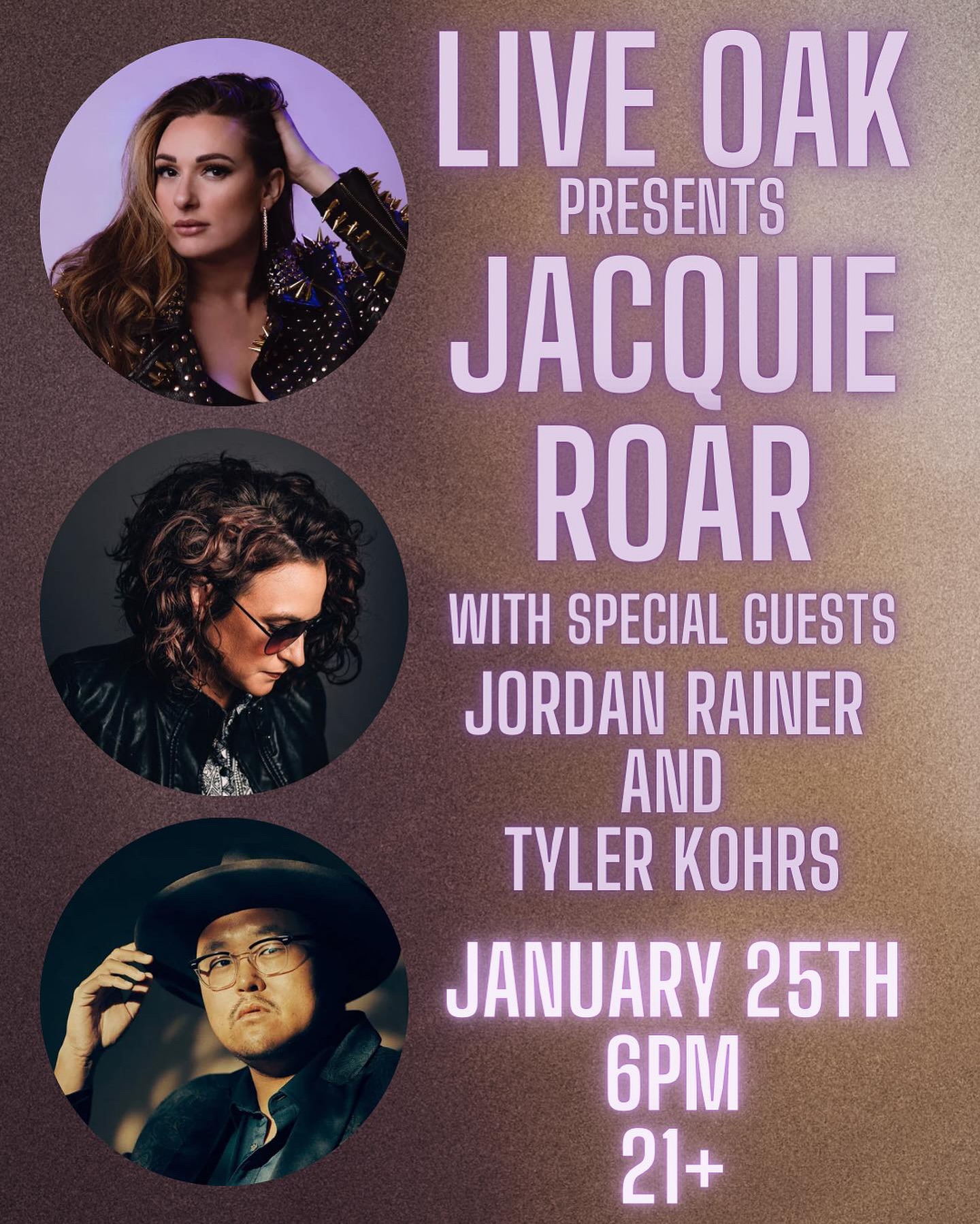 Jordan Rainer - NASHVILLE. I’m comin’ atcha. Live Oak on...