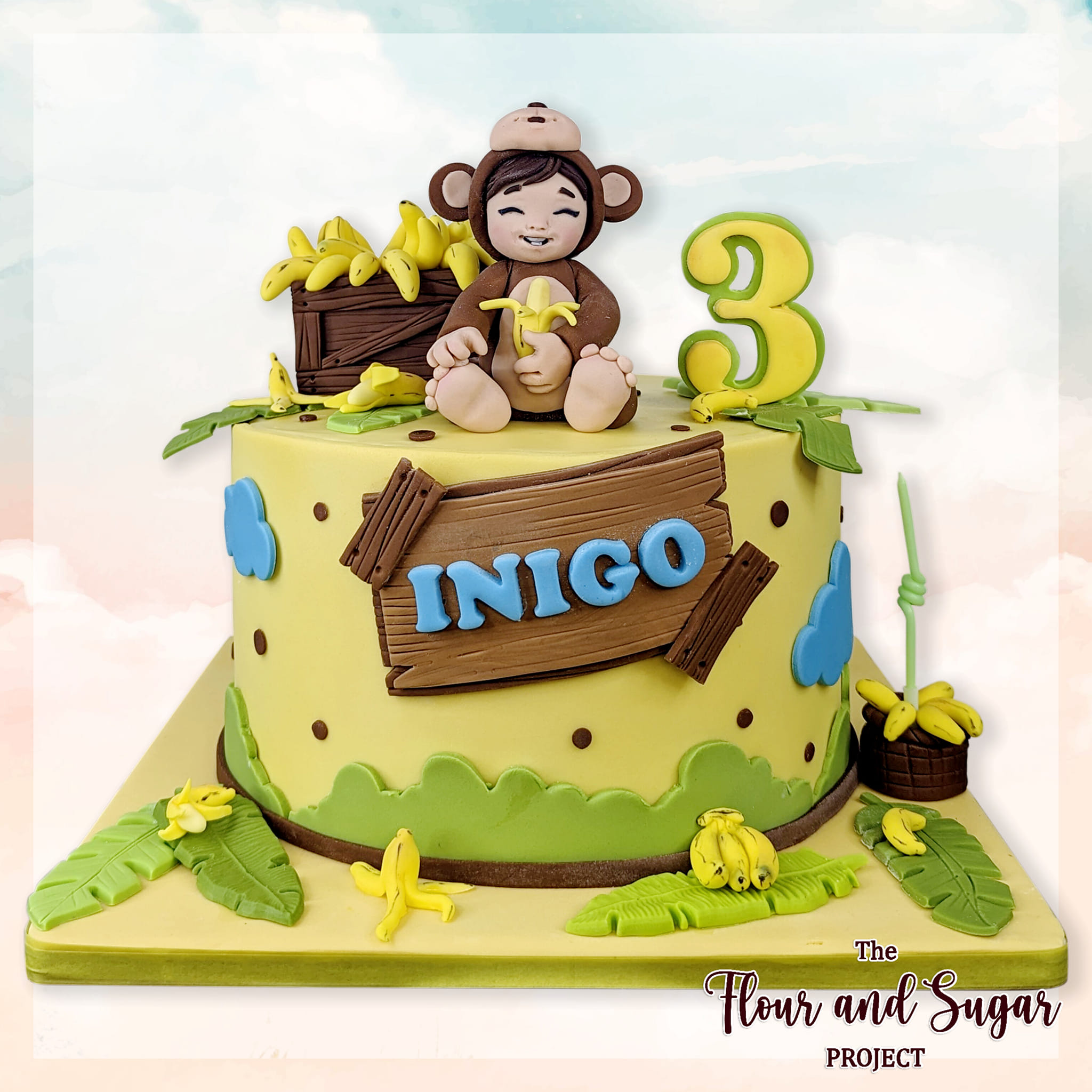 The Flour - 🐒🍌 Monkey themed cake for Inigo 🍌🐒 💖 Thank you, ma’am Maan ...