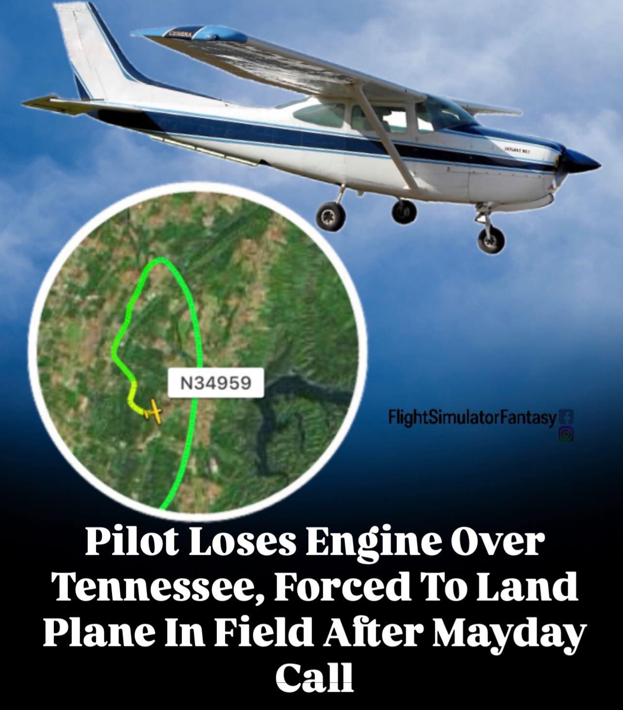 Flight - A terrifying moment unfolded over Ocoee, Tennessee on January ...