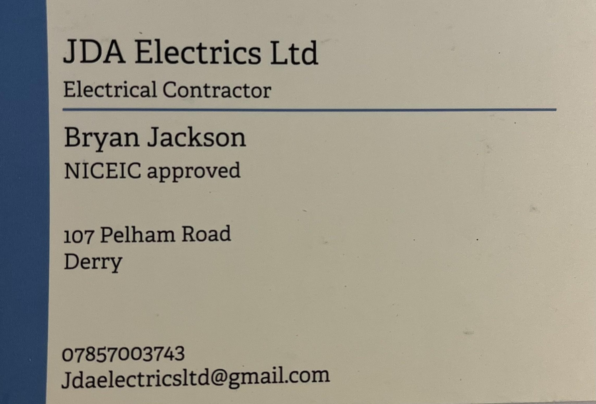 JDA Electrics LTD | Derry