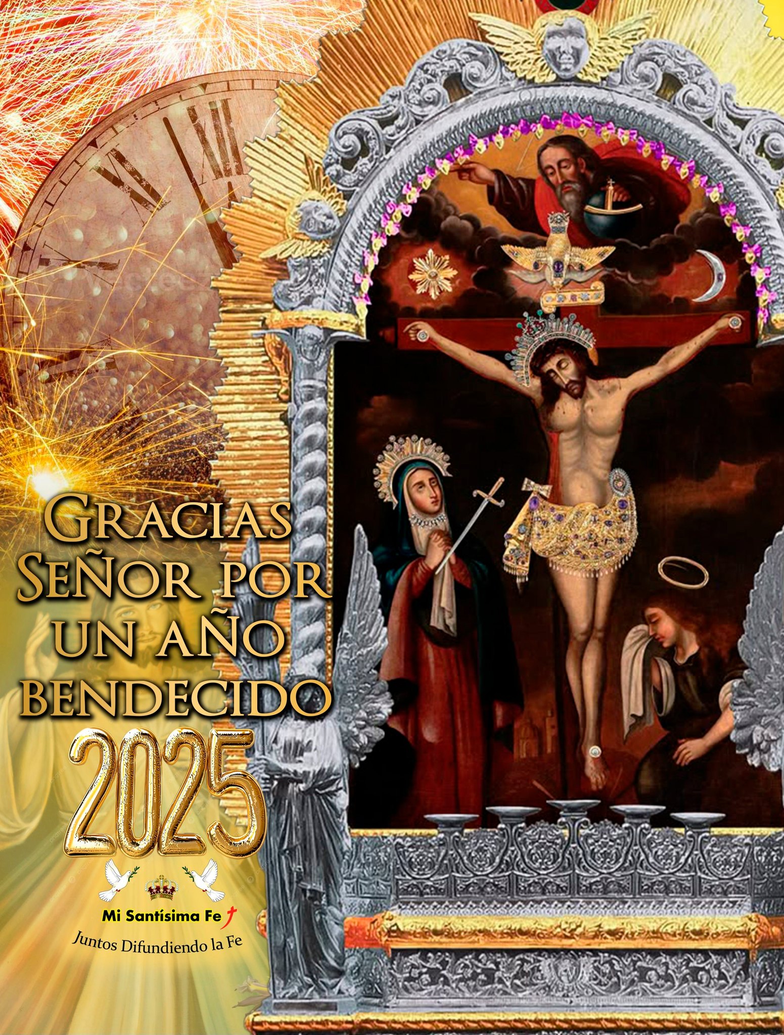 Mi - ORACIÓN DE AGRADECIMIENTO PARA FINALIZAR EL AÑO 2025 ⏱️💛 Señor ...