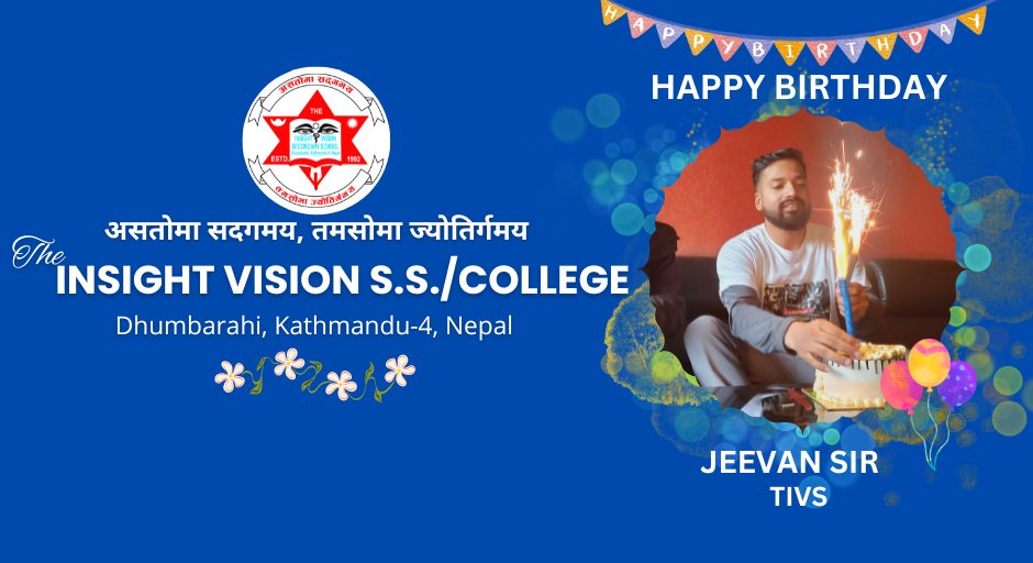 HAPPY BIRTHDAY JEEVAN SIR... - The Insight Vision SS/ College | Facebook