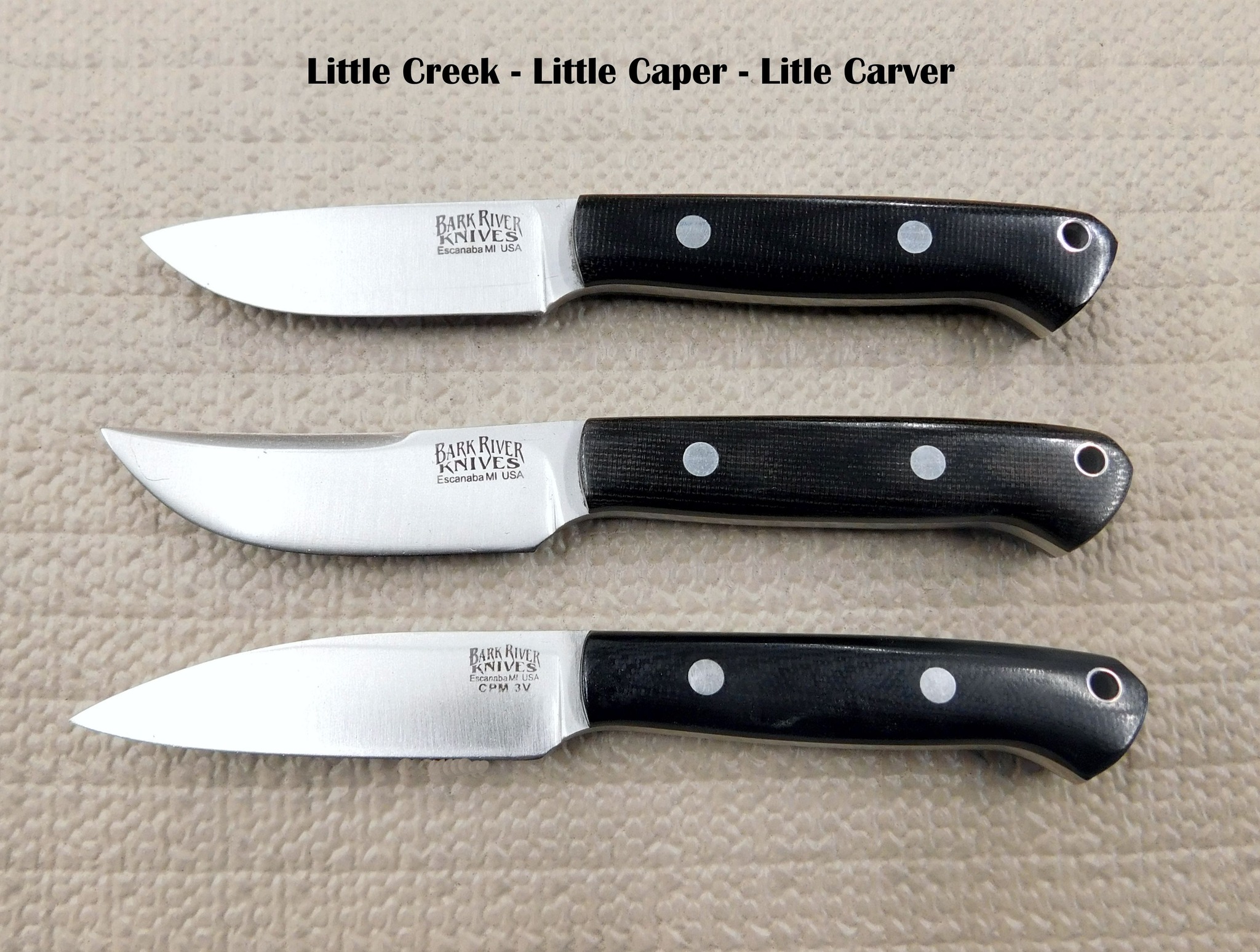 New Batch of Bark River Knives: Little Creek, Little Caper, and 