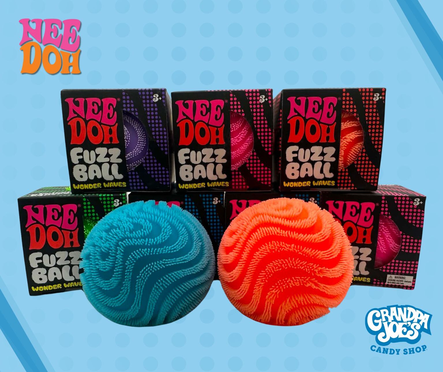 SOLD OUT!! NeeDoh! Wonder Waves - Fuzz Balls are HERE in 