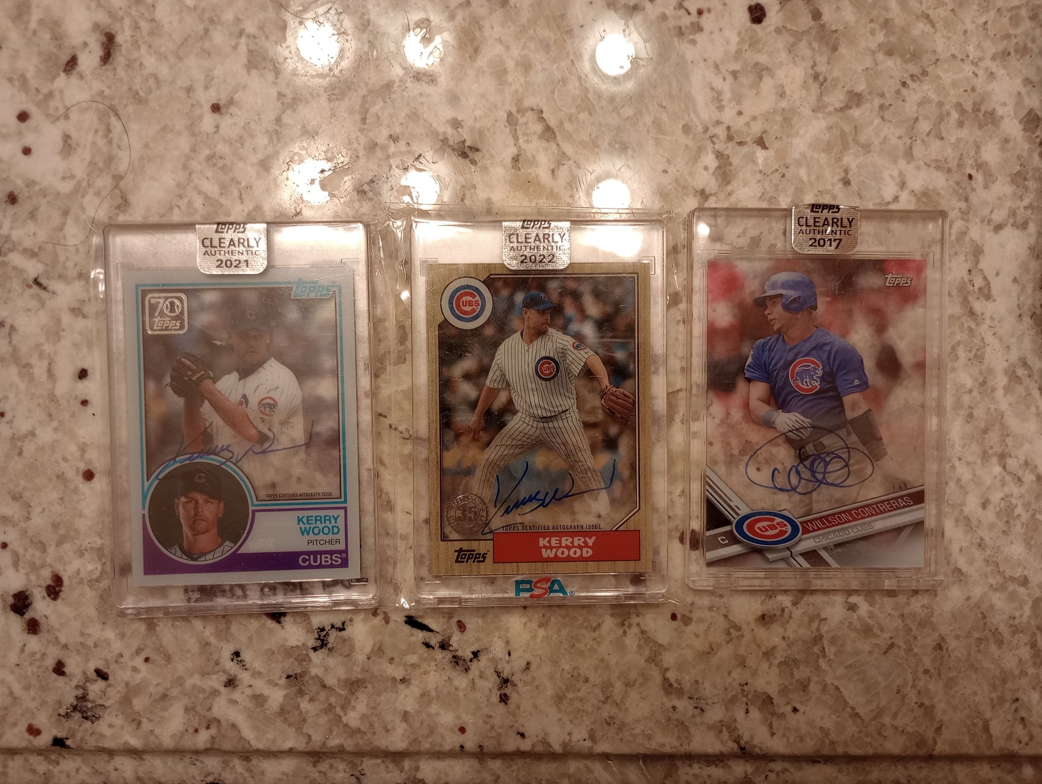 What clear acetate baseball card sets and inserts exist?