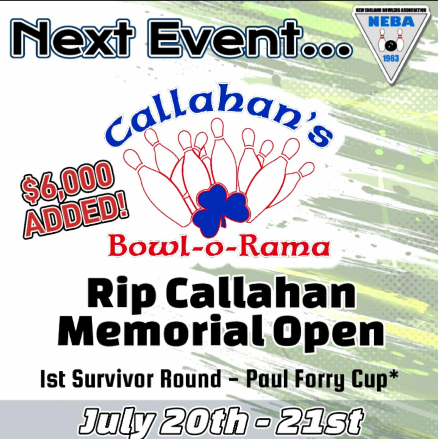 New - 🚨 Rip Callahan Memorial Open🚨 🗓️ July 20th - 21st 📍 Callahan's ...