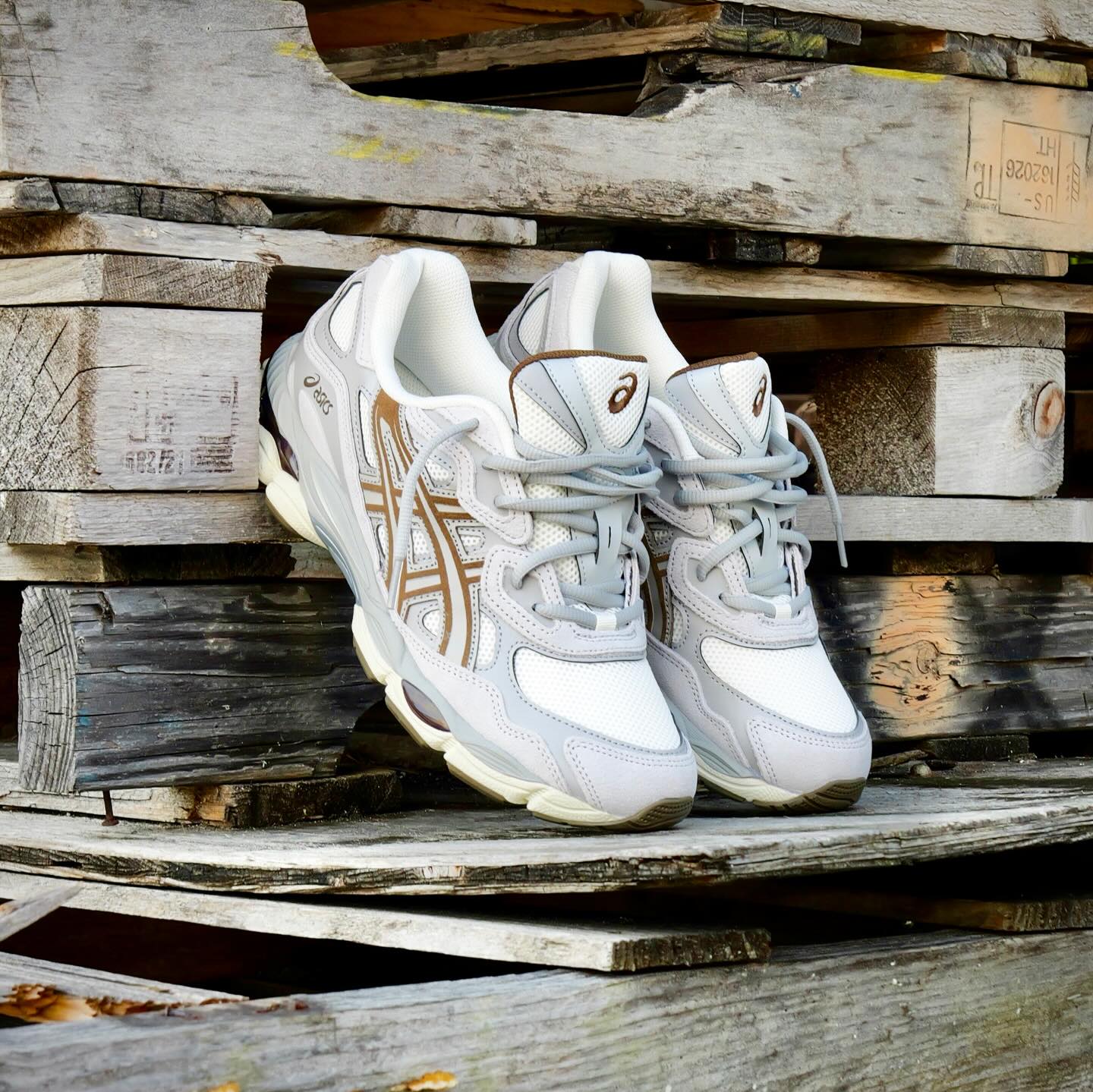 ?? New Arrivals! ASICS Gel-NYC (Cream/Cement Grey) Men SZ 7-14 