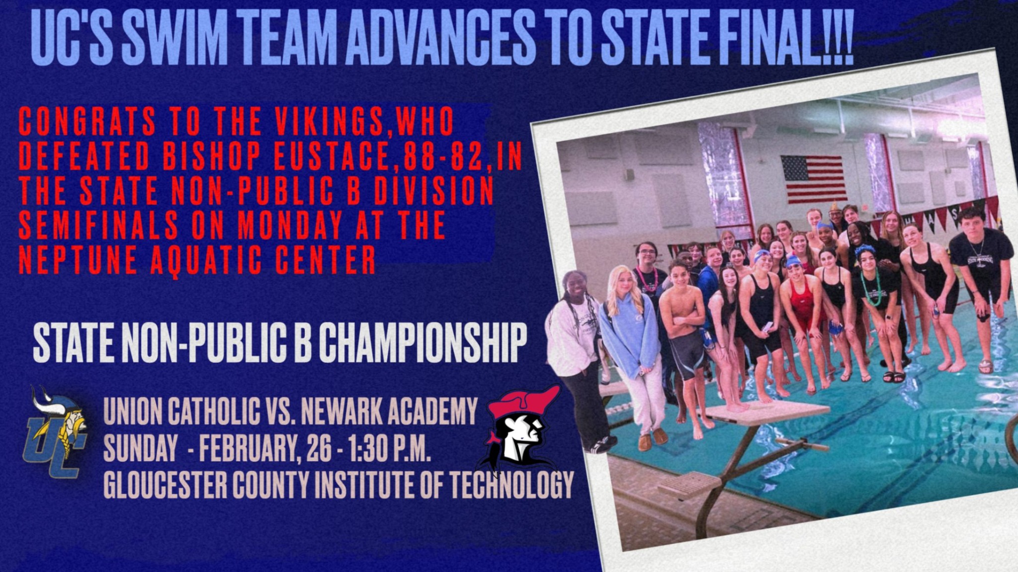 💥The Union Catholic swim team... - Union Catholic High School