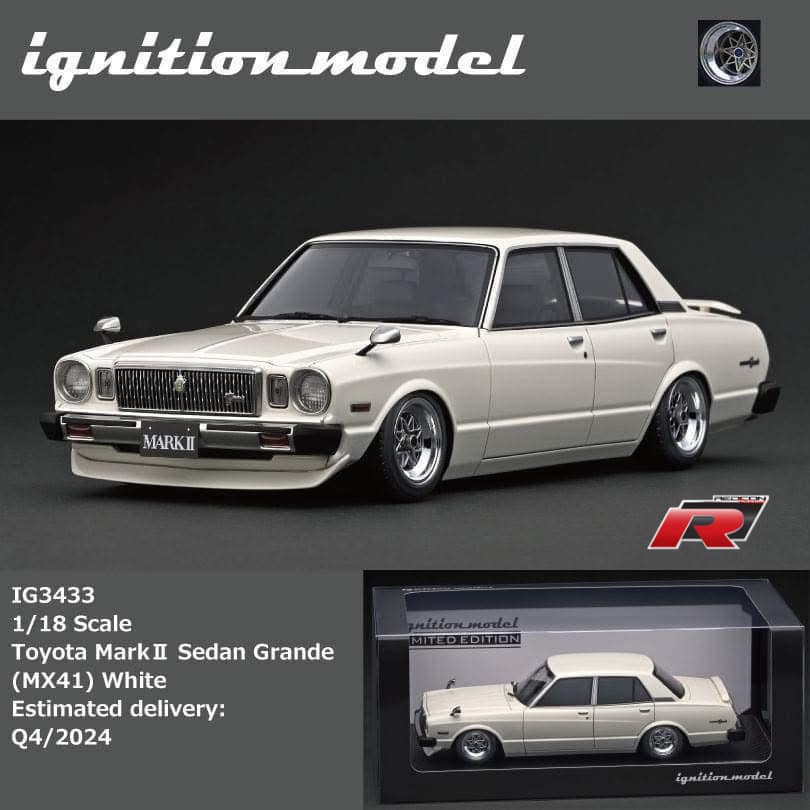 IG3579 1/18 VERTEX JZX100 MARK-II Black/Gun Metallic Preorder now