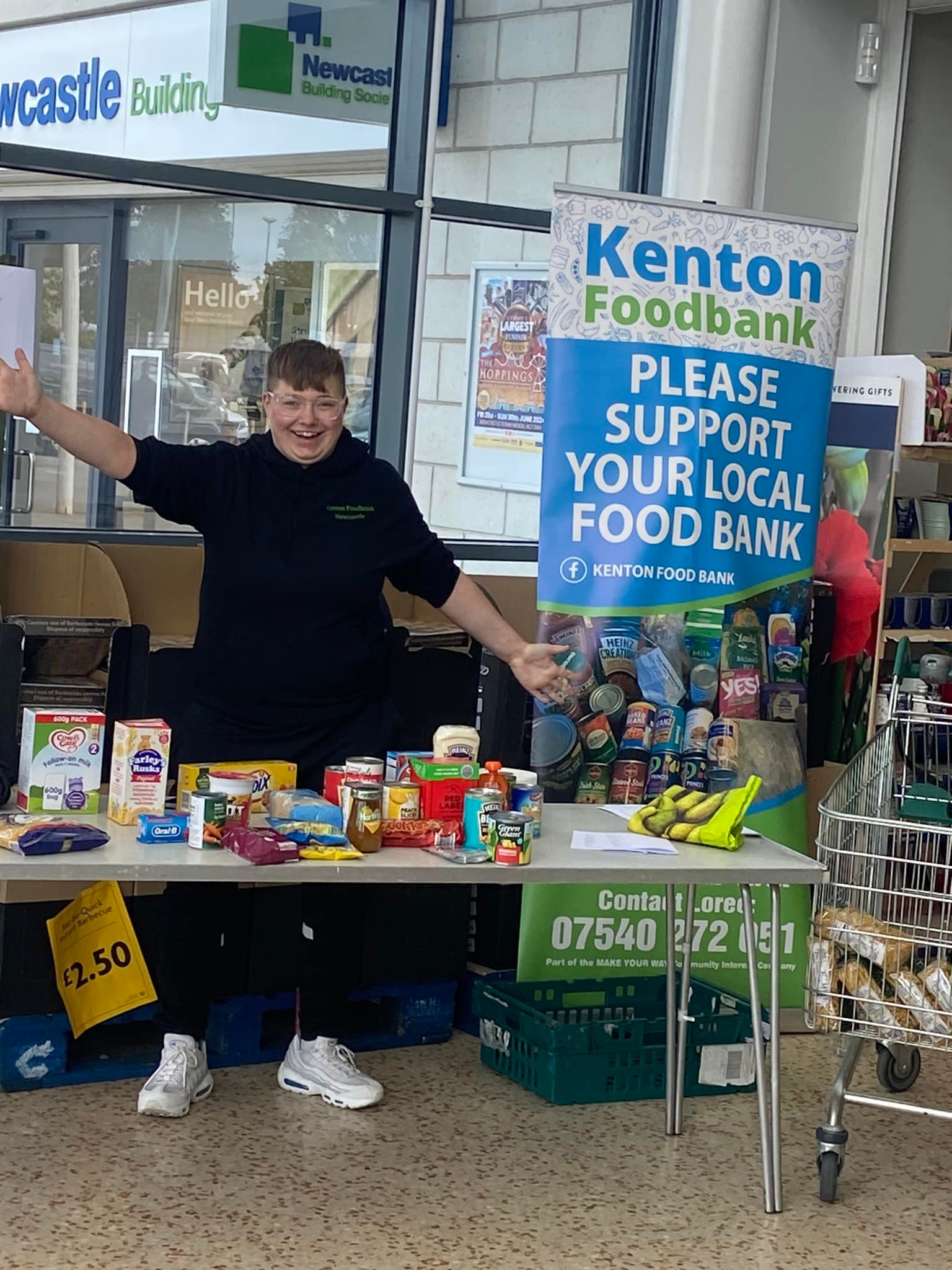 We are fund raising today at Morrisons... - Kenton Food Bank