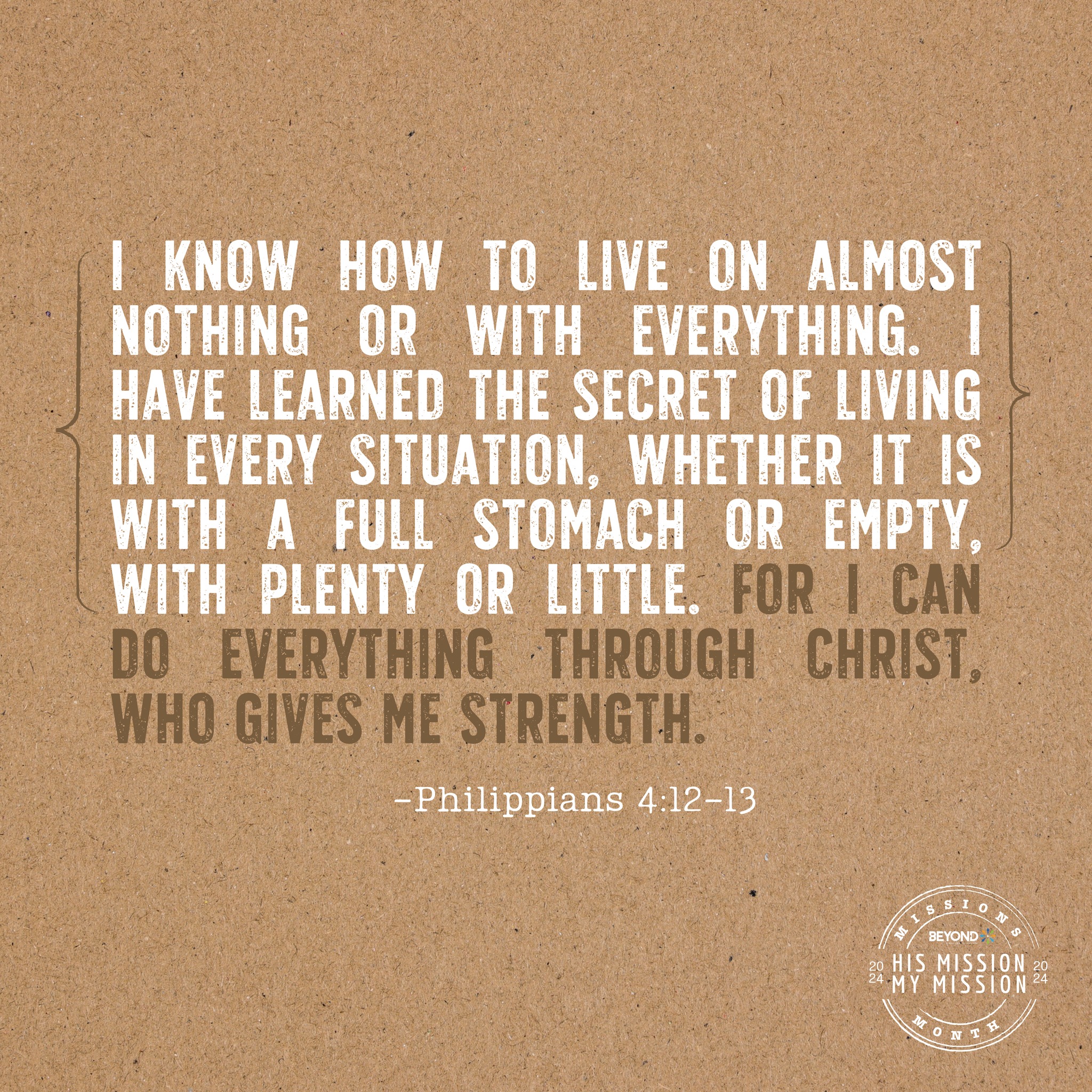 CCF Beyond - Contentment in every situation. That was the... | Facebook
