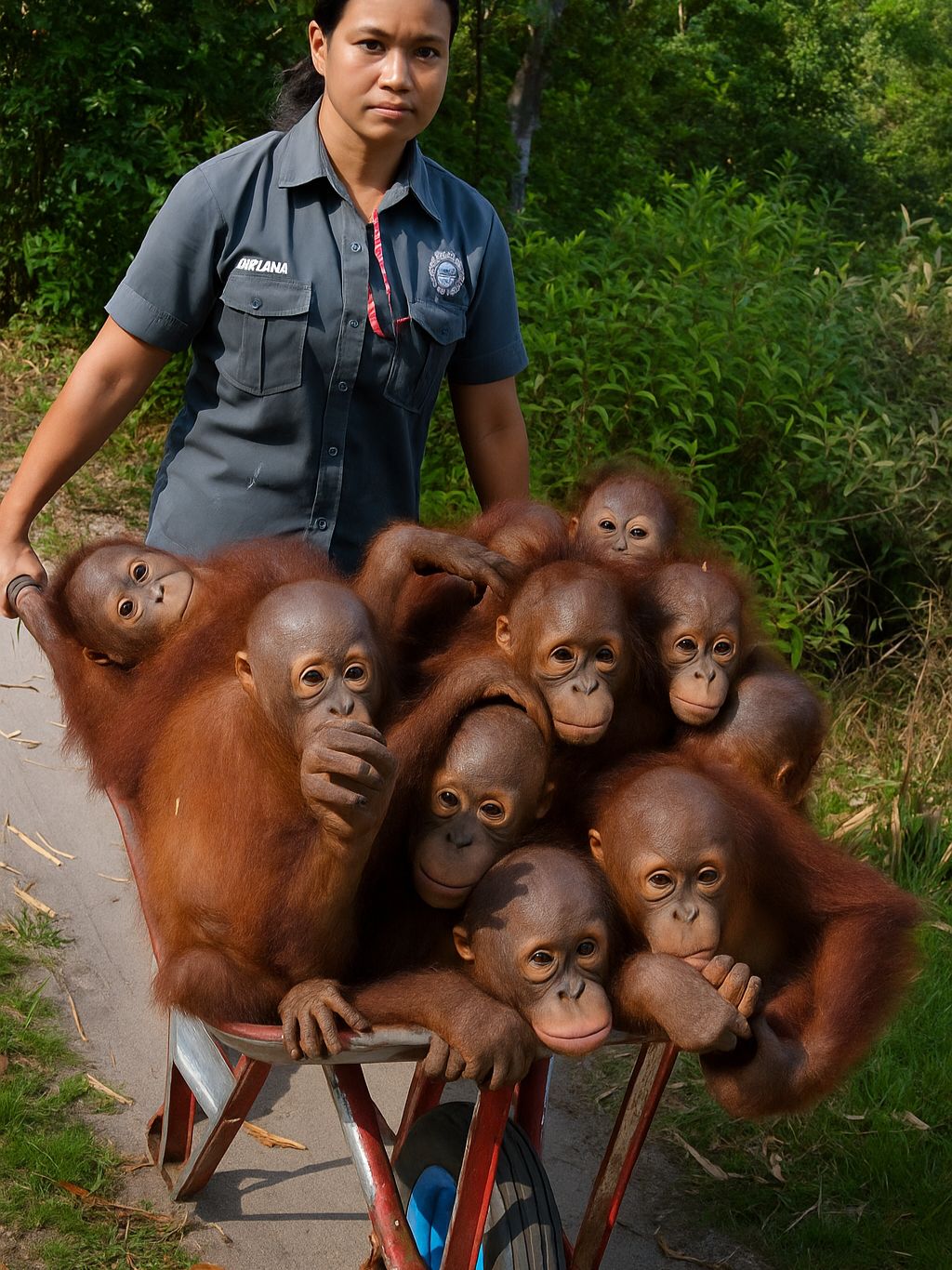 Cheeky - In the heart of the rainforest, these little orangutans once ...