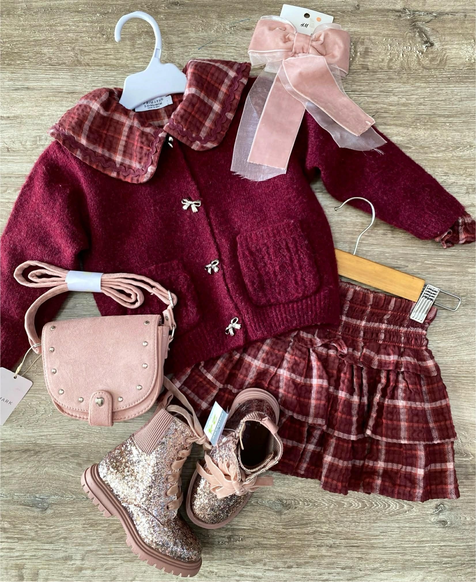 Robe Tartan Rouge Primark Pour Fille 12-18 Mois - Occasion En Très Bon état