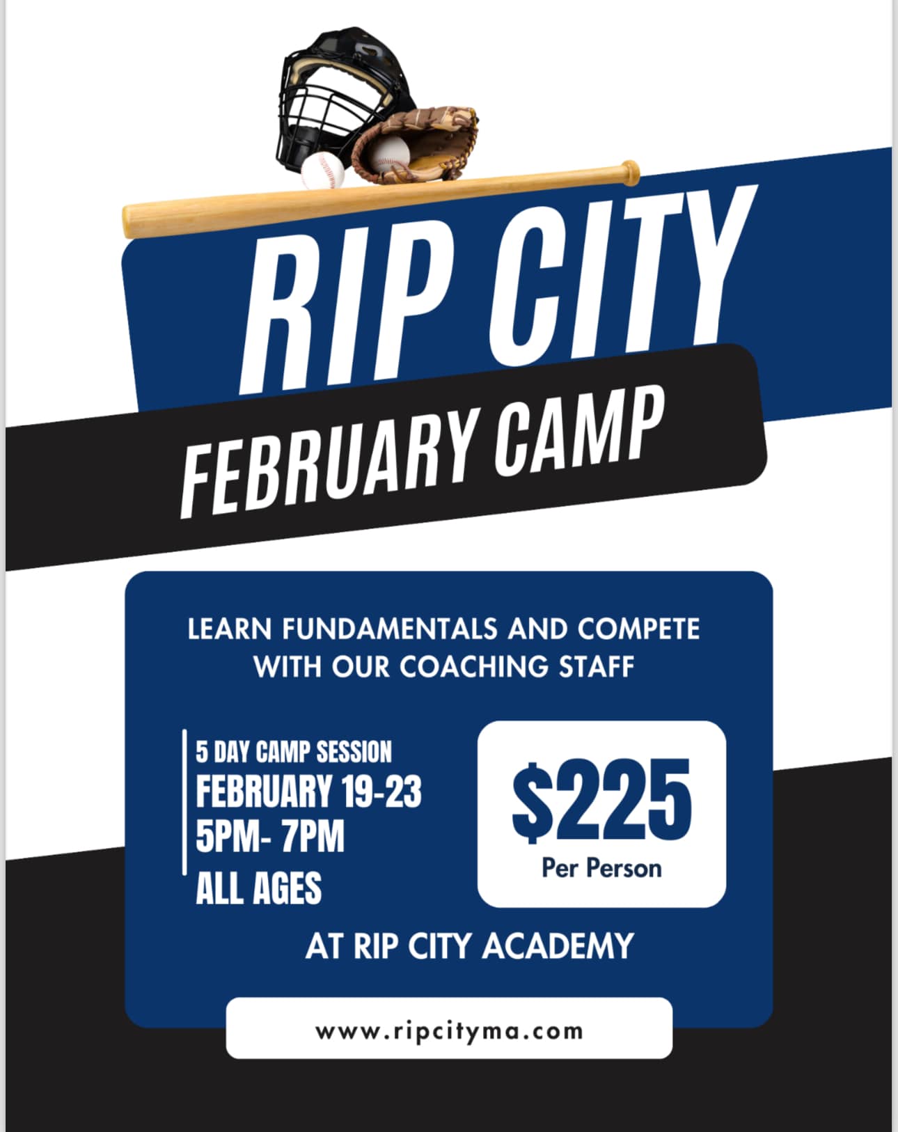 Rip - Our 3rd annual February Break Camp is back again!! Tryouts are ...