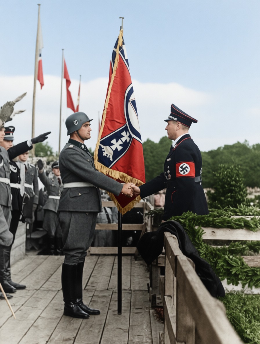 History - ⚠️ A ceremony in uniform. A flag exchange. A regime ...