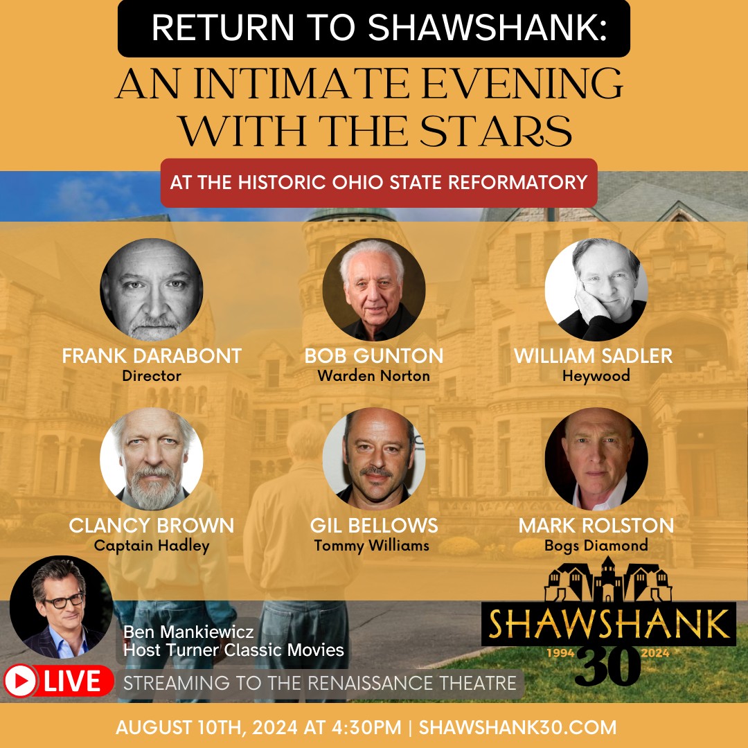 The Shawshank - BONUS EVENT: RETURN TO SHAWSHANK: AN INTIMATE EVENING ...