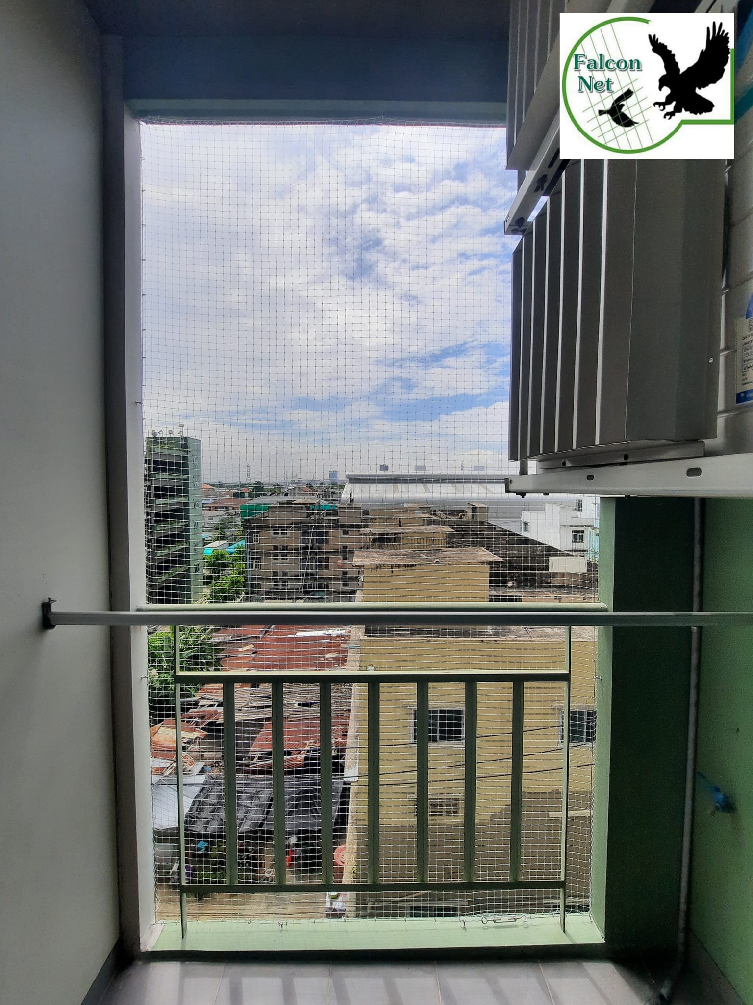 ตาข่ายกันนกแบบเปิดได้... - ตาข่ายกันนก Falcon Net