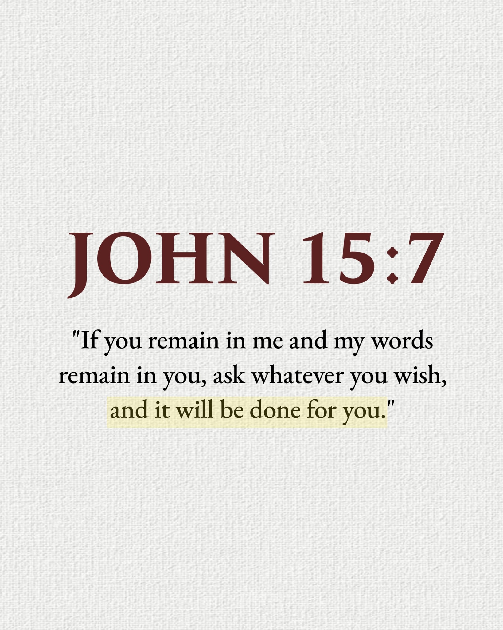 Godly Gracee - JOHN 15:7 📖🙏🕊️ This Verse Unlocks the... | Facebook