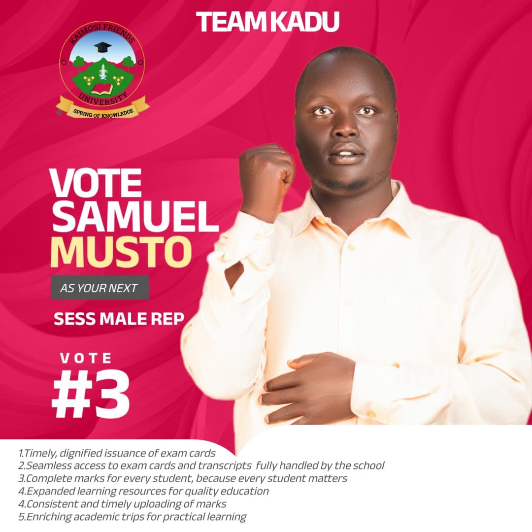 KAIMOSI FRIENDS UNIVERSITY NOTICE BOARD 🔥 | YOUR VOTE YOUR FUTURE ...