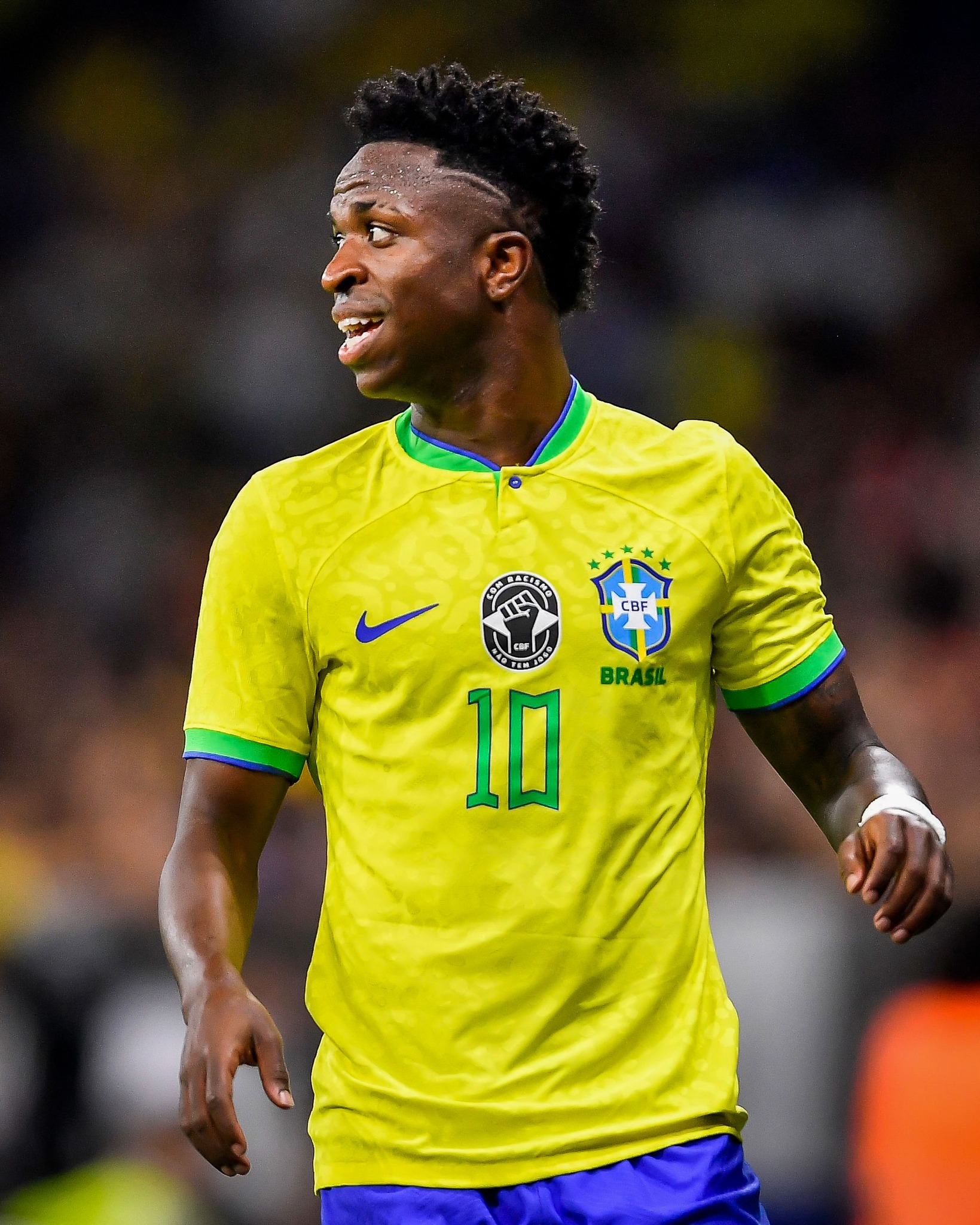 Vini Jr. wearing the Brazil No. 10 ✨
