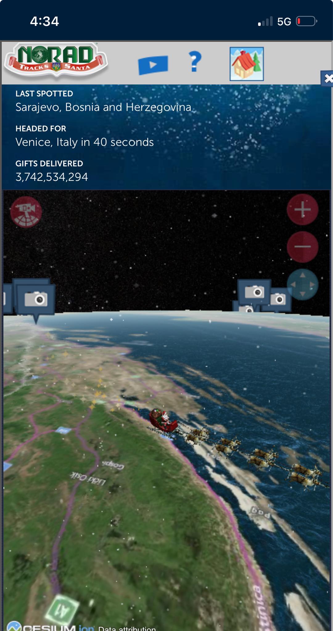 Jenkins - !!!!!!!!NORAD update!!!!!! Santa is headed to Venice, Italy ...