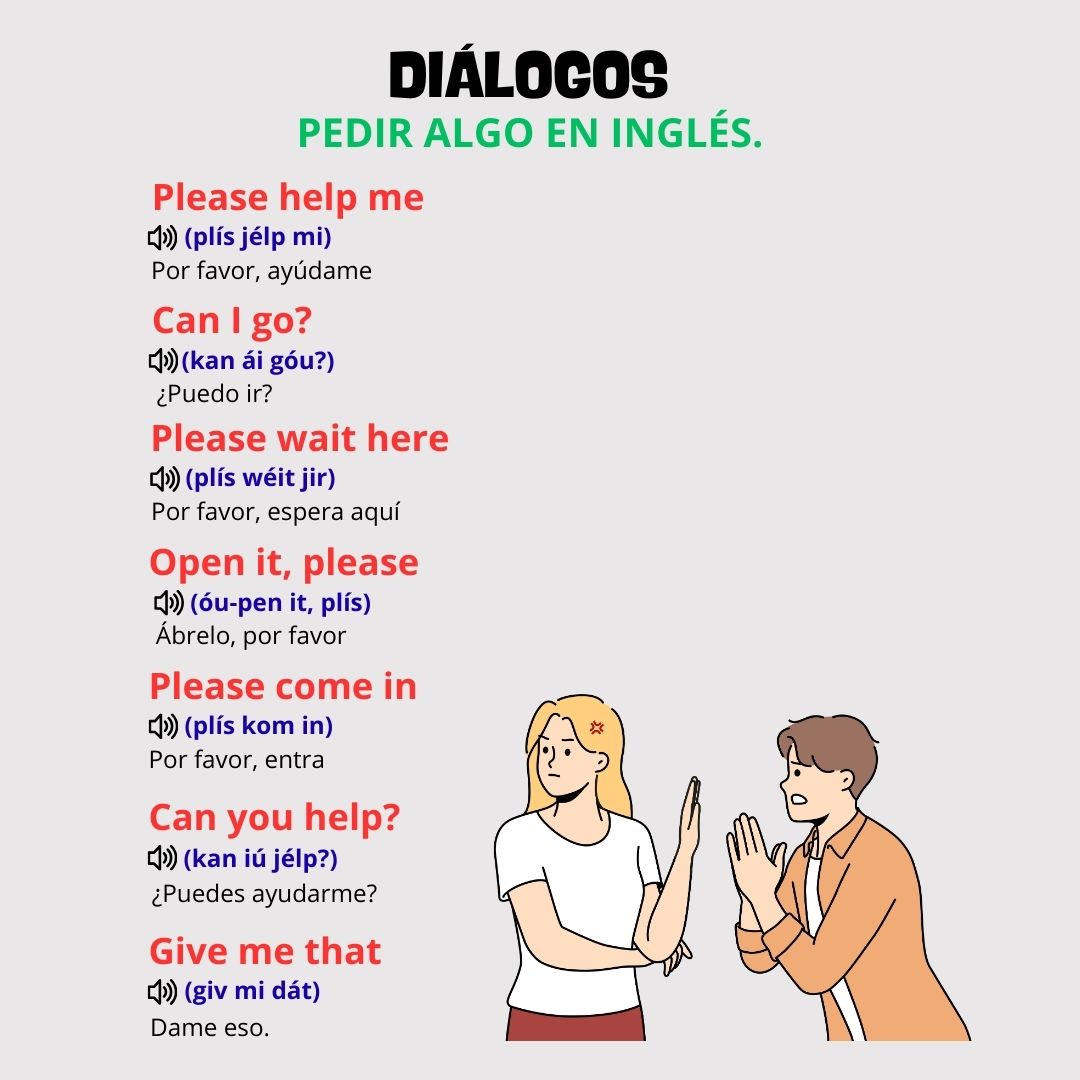 Aprende - 🗣️ Aprende frases básicas para pedir algo en inglés 👉 📚 Muy